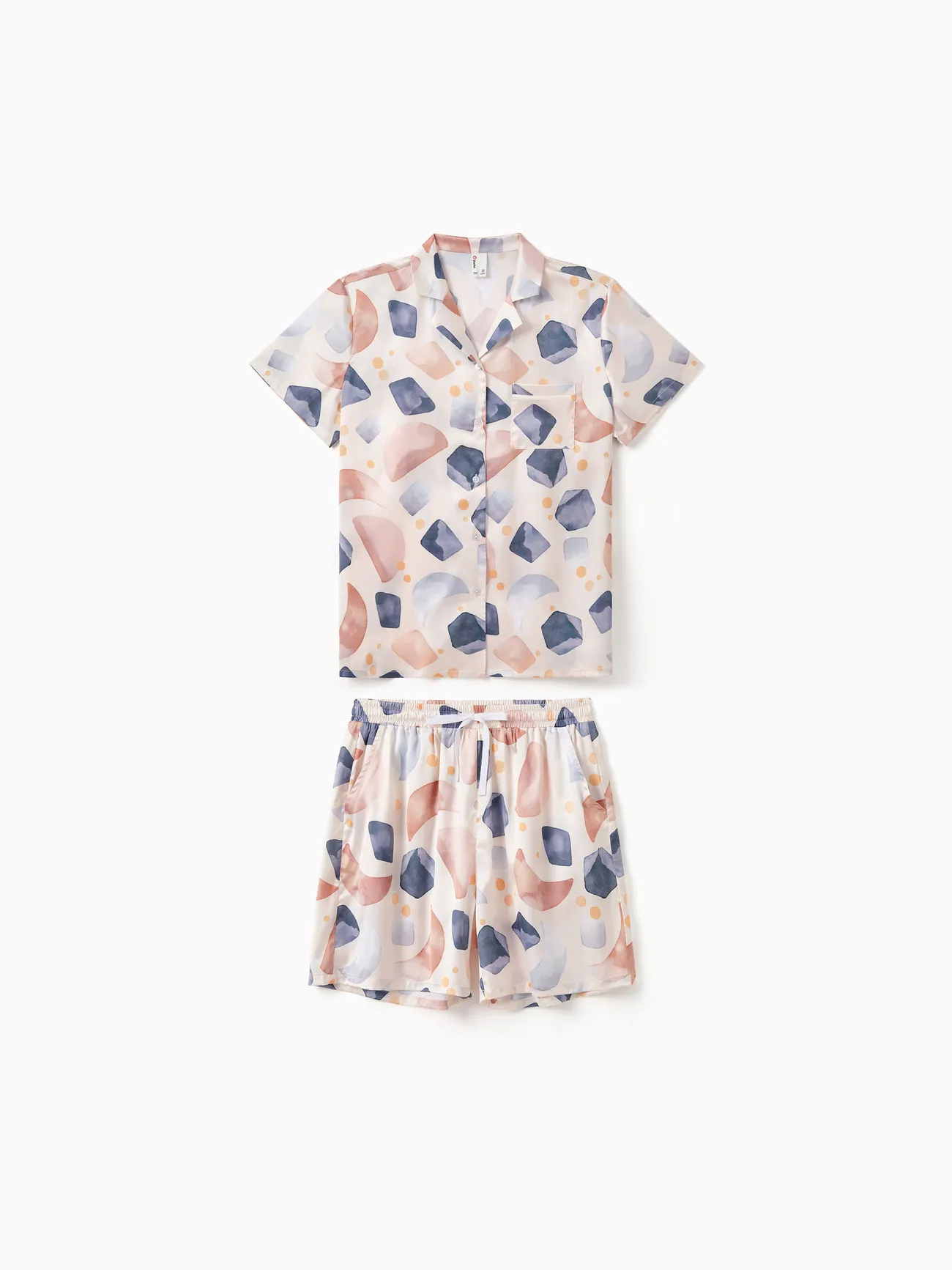 Family Matching Geometric Pattern Lapel Short Couple Pajamas Set
Family Matching Geometric Pattern Lapel Short Couple Pajamas Set