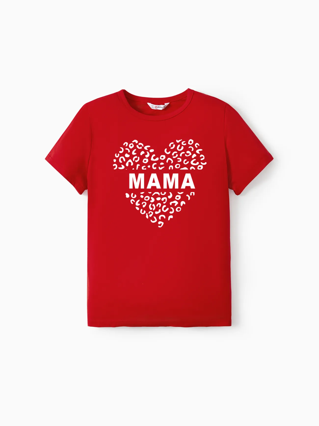 Valentine's Day Cotton Tops Family Matching Letter T-Shirt. 
Valentine's Day Cotton Tops Family Matching Letter T-Shirt.