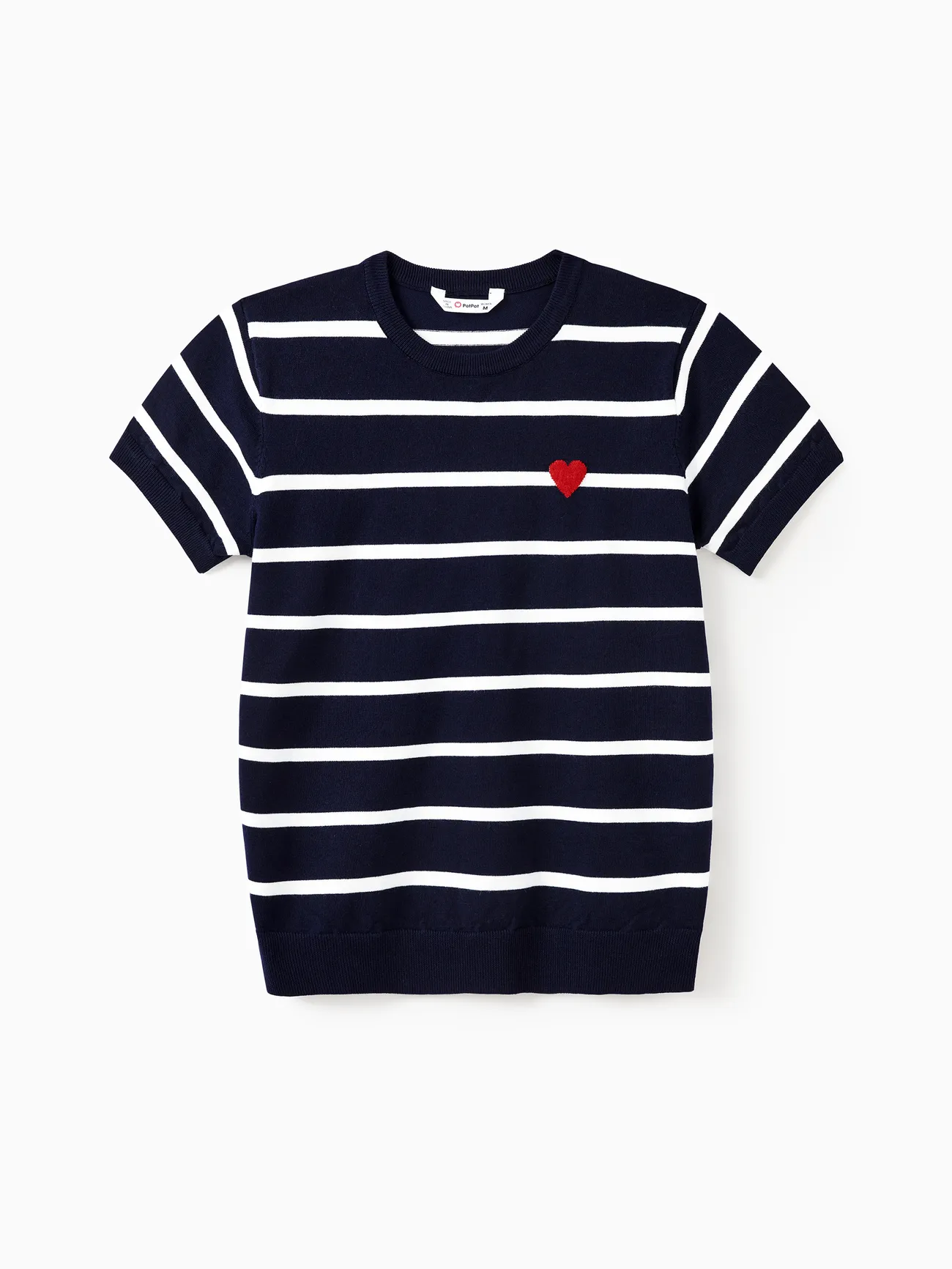 Valentine's Day Heart Print Striped Short Sleeve Family Matching Tops
Valentine's Day Heart Print Striped Short Sleeve Family Matching Tops