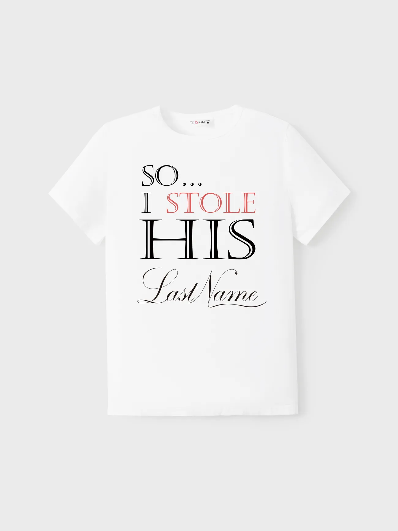 Valentine's Day Cotton Tee Couples Letter Print Short-sleeve Tops
Valentine's Day Cotton Tee Couples Letter Print Short-sleeve Tops