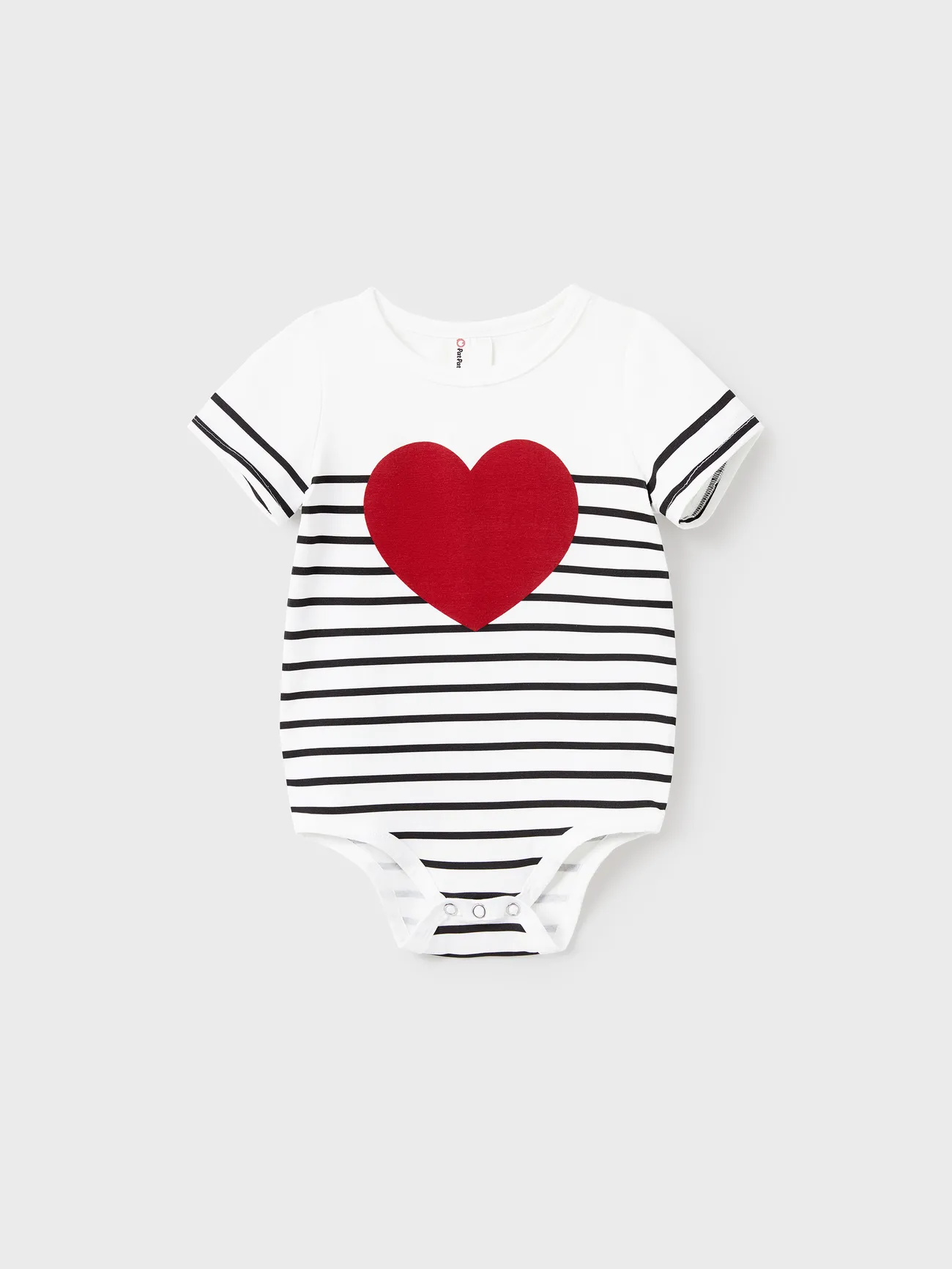 Valentine's Day Family Matching Cotton Stripe Tee Heart-shaped Short-sleeve Tops
Valentine's Day Family Matching Cotton Stripe Tee Heart-shaped Short-sleeve Tops