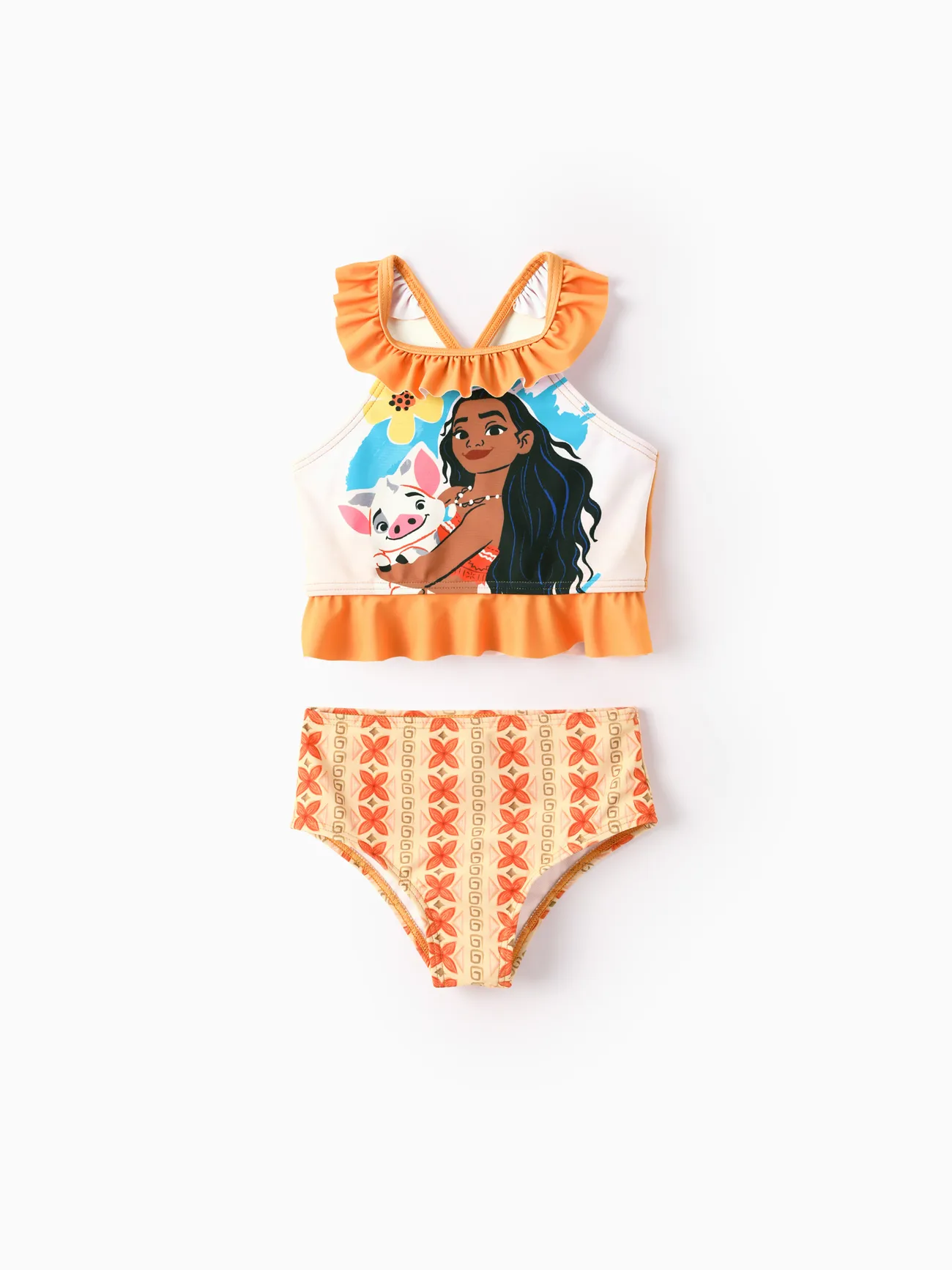 Disney Princess Toddler Girl 2pcs Ariel Moana Rapunzel Tiana & Beller Polka Dots/Floral Print UPF 50+ Swimsuit Set
Disney Princess Toddler Girl 2pcs Ariel Moana Rapunzel Tiana & Beller Polka Dots/Floral Print UPF 50+ Swimsuit Set