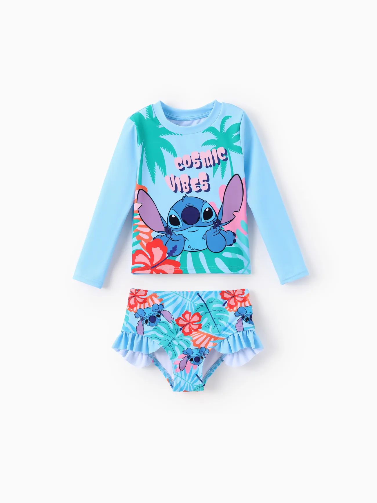 Disney Stitch Toddler/Kid Girl Tropical Plant Ruffle 2pcs UPF 50+ Swimsuit
Disney Stitch Toddler/Kid Girl Tropical Plant Ruffle 2pcs UPF 50+ Swimsuit