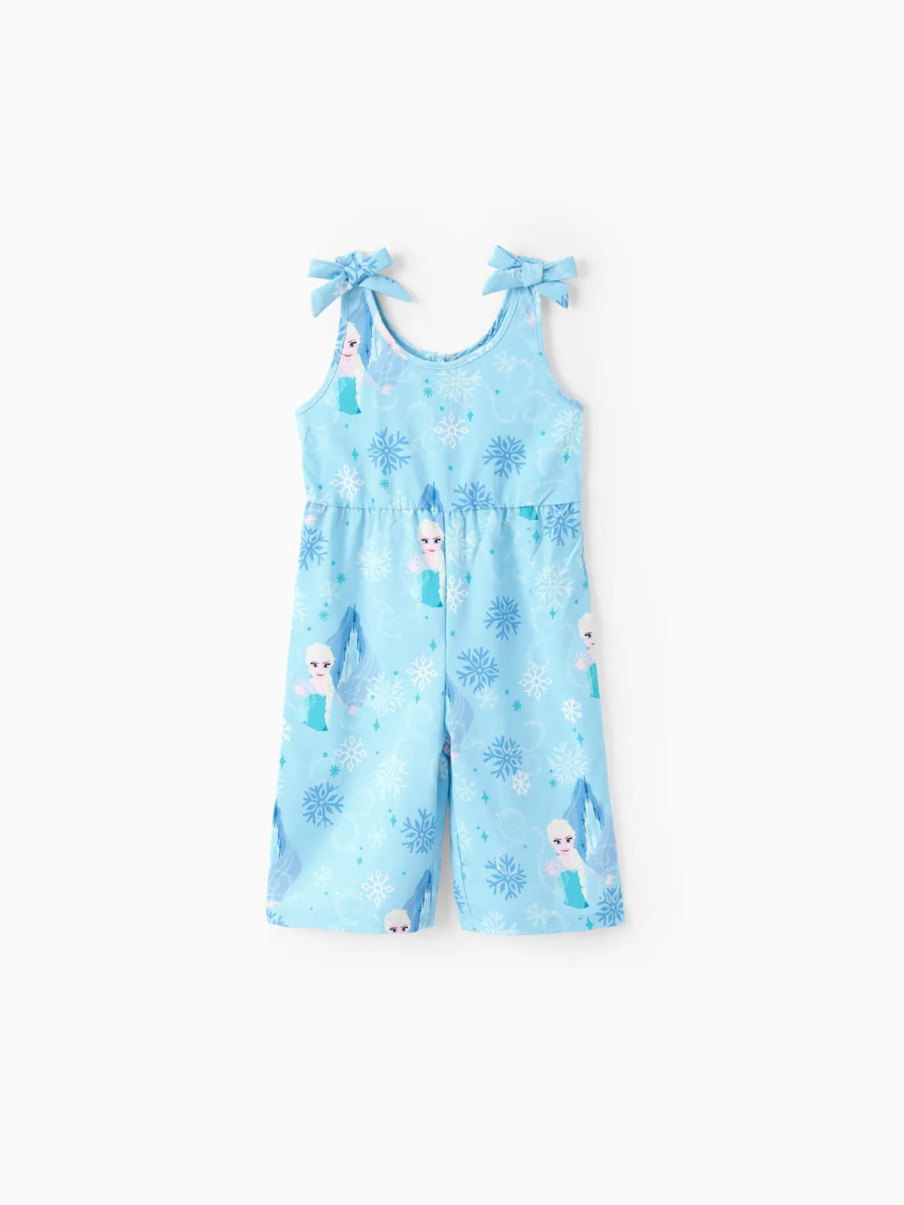 Disney Frozen Toddler Girl 1pc Elsa And Anna Snowflake Allover Print Bowknot Sleeveless Jumpsuit
Disney Frozen Toddler Girl 1pc Elsa And Anna Snowflake Allover Print Bowknot Sleeveless Jumpsuit