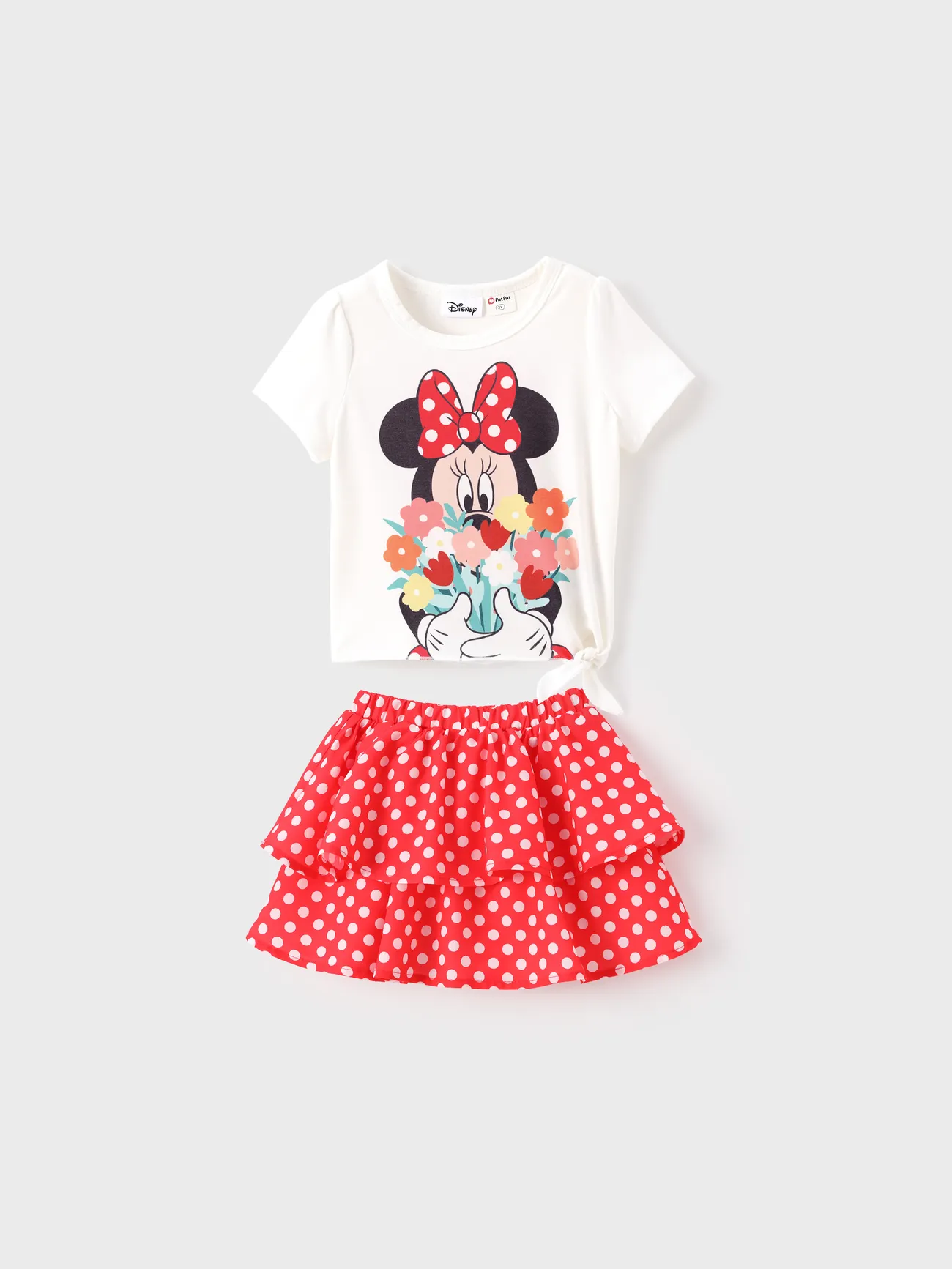 Disney Mickey and Friends Toddler Girl 2pcs Naia™ Minnie Mouse Pattern Top and Tiered Skirt Set
Disney Mickey and Friends Toddler Girl 2pcs Naia™ Minnie Mouse Pattern Top and Tiered Skirt Set
