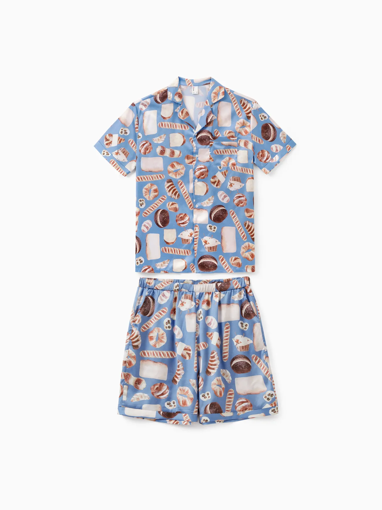 Family Matching Bread Print Short-sleeve Couple Pajama Set
Family Matching Bread Print Short-sleeve Couple Pajama Set