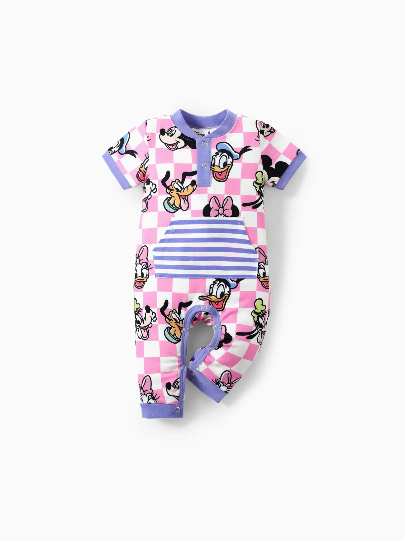 Disney Mickey and Friends 1pc Baby Boys/Girls Naia™ Plaid/Striped Short-Sleeve Romper
Disney Mickey and Friends 1pc Baby Boys/Girls Naia™ Plaid/Striped Short-Sleeve Romper