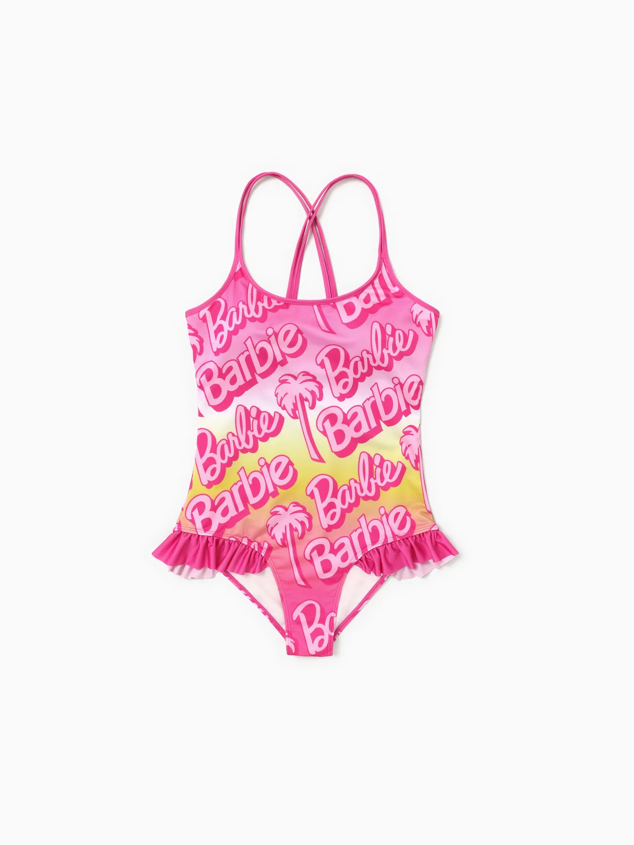 Barbie Mommy and Me Big Letter Logo Gradient Beach Ruffles Strap One-Piece Swimsuit
Barbie Mommy and Me Big Letter Logo Gradient Beach Ruffles Strap One-Piece Swimsuit