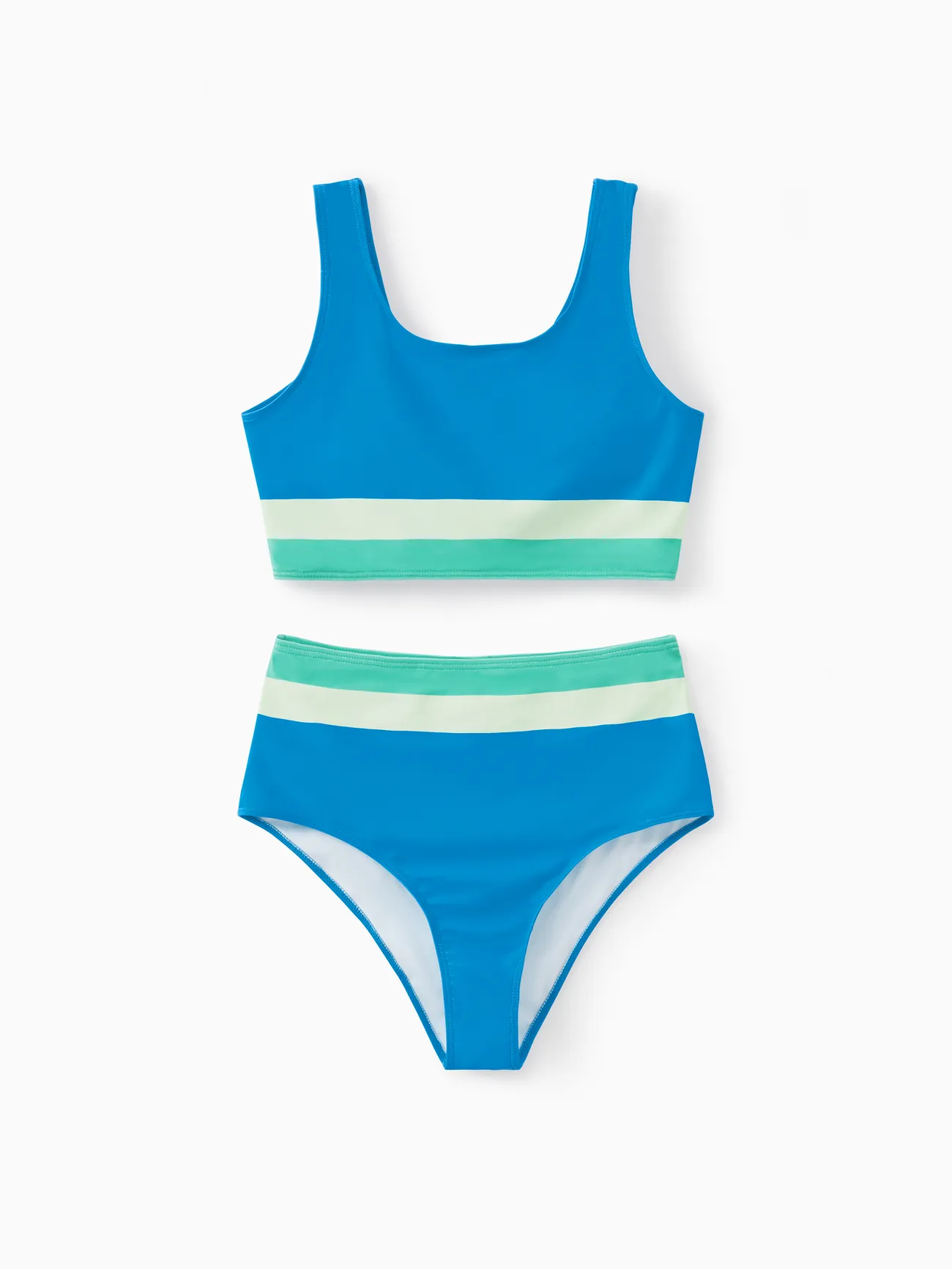 Family Matching Colorblock Swim Trunks or Two-Piece Swimsuit 
Family Matching Colorblock Swim Trunks or Two-Piece Swimsuit