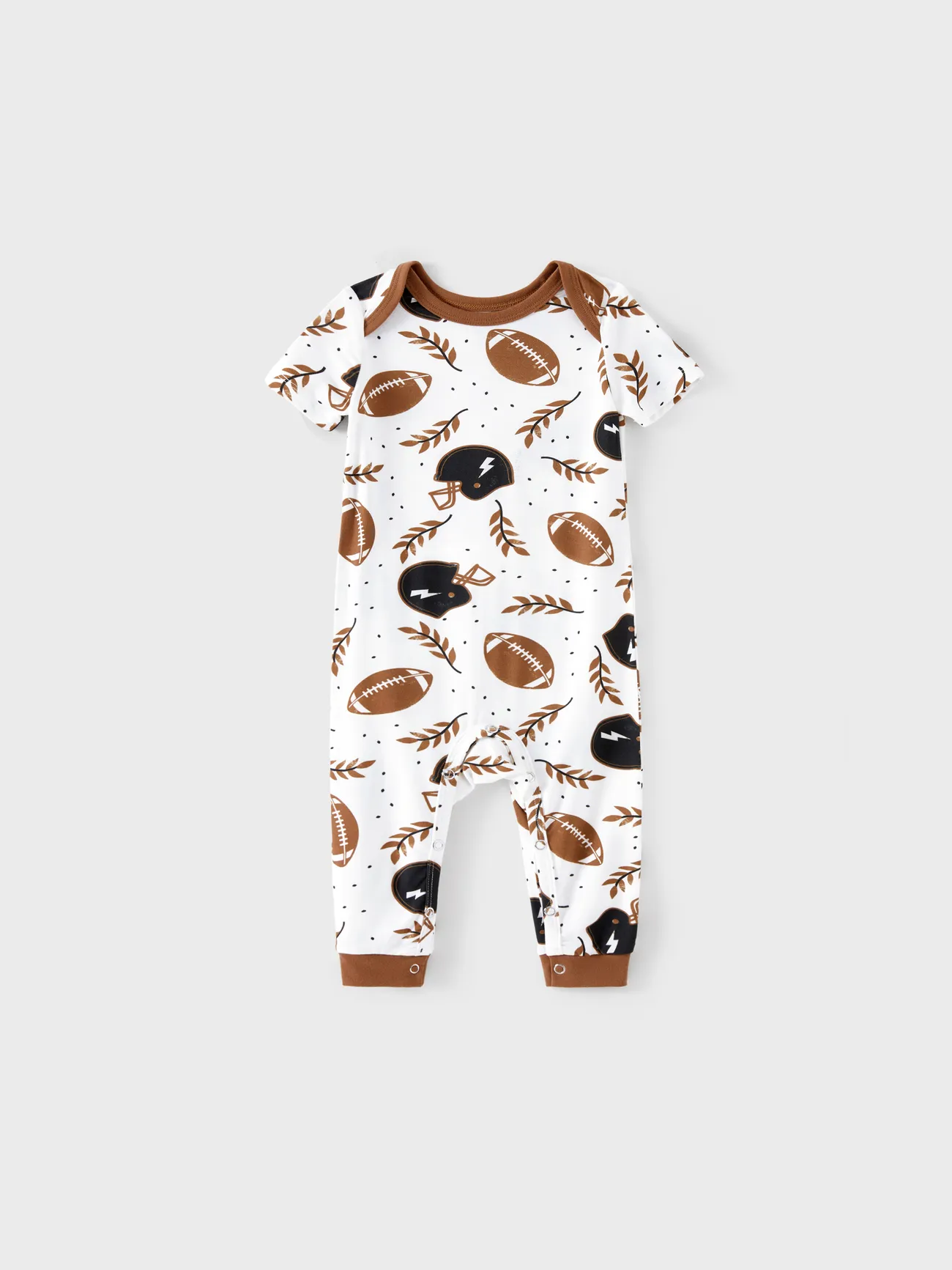 Bamboo Family Pajamas Football and Letter Print Short-sleeve Matching Pajama Set ( Snug-Fitting for Children )
Bamboo Family Pajamas Football and Letter Print Short-sleeve Matching Pajama Set ( Snug-Fitting for Children )