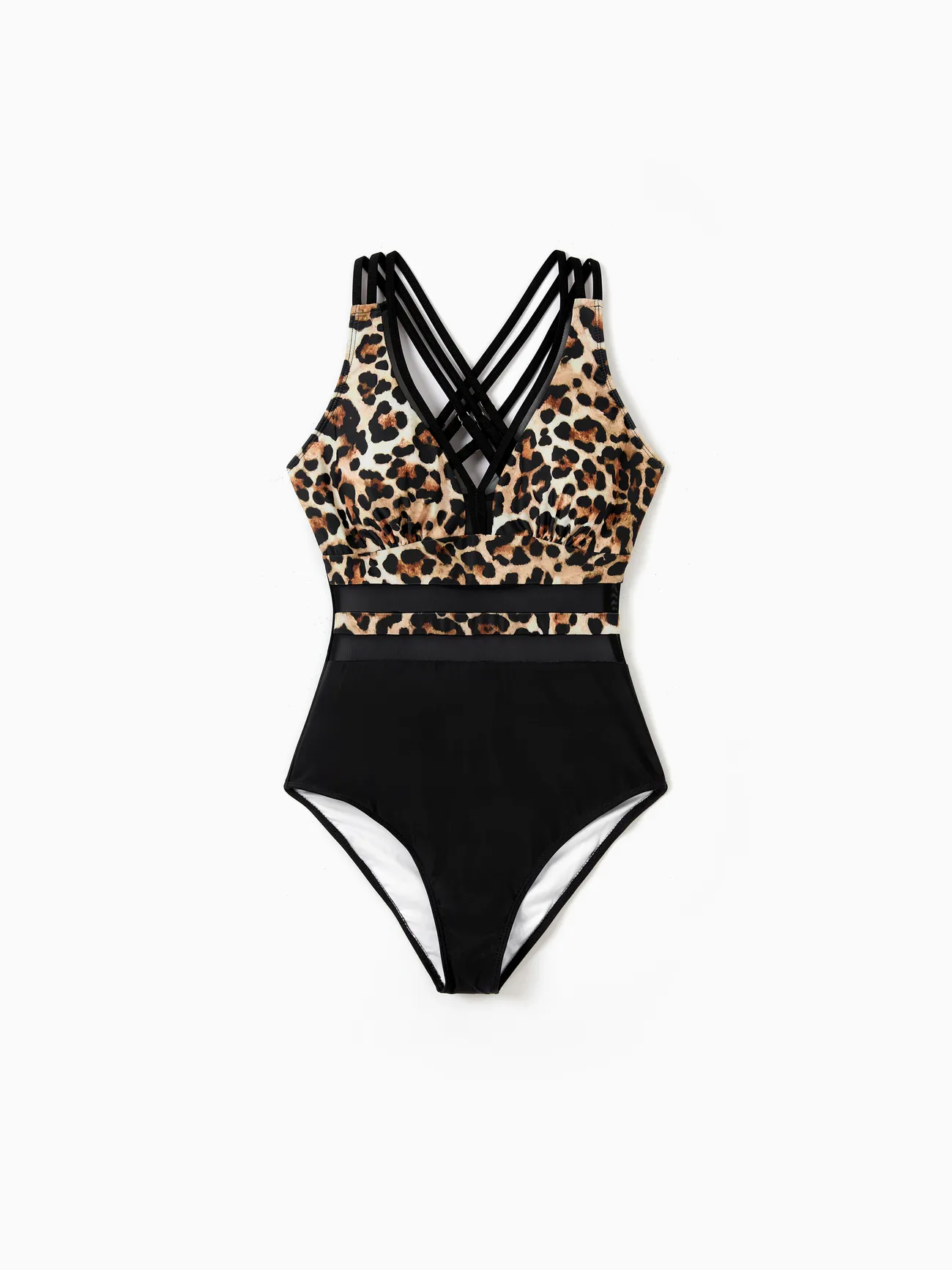 Family Matching Leopard Printed Swim Trunks or One-Piece Cross Back Splicing Swimsuit
Family Matching Leopard Printed Swim Trunks or One-Piece Cross Back Splicing Swimsuit