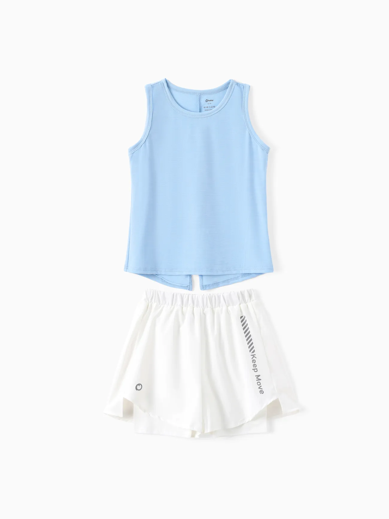 2-Piece Kid Girl Sporty Tank Top and Pleated Skirtleggings Set
2-Piece Kid Girl Sporty Tank Top and Pleated Skirtleggings Set