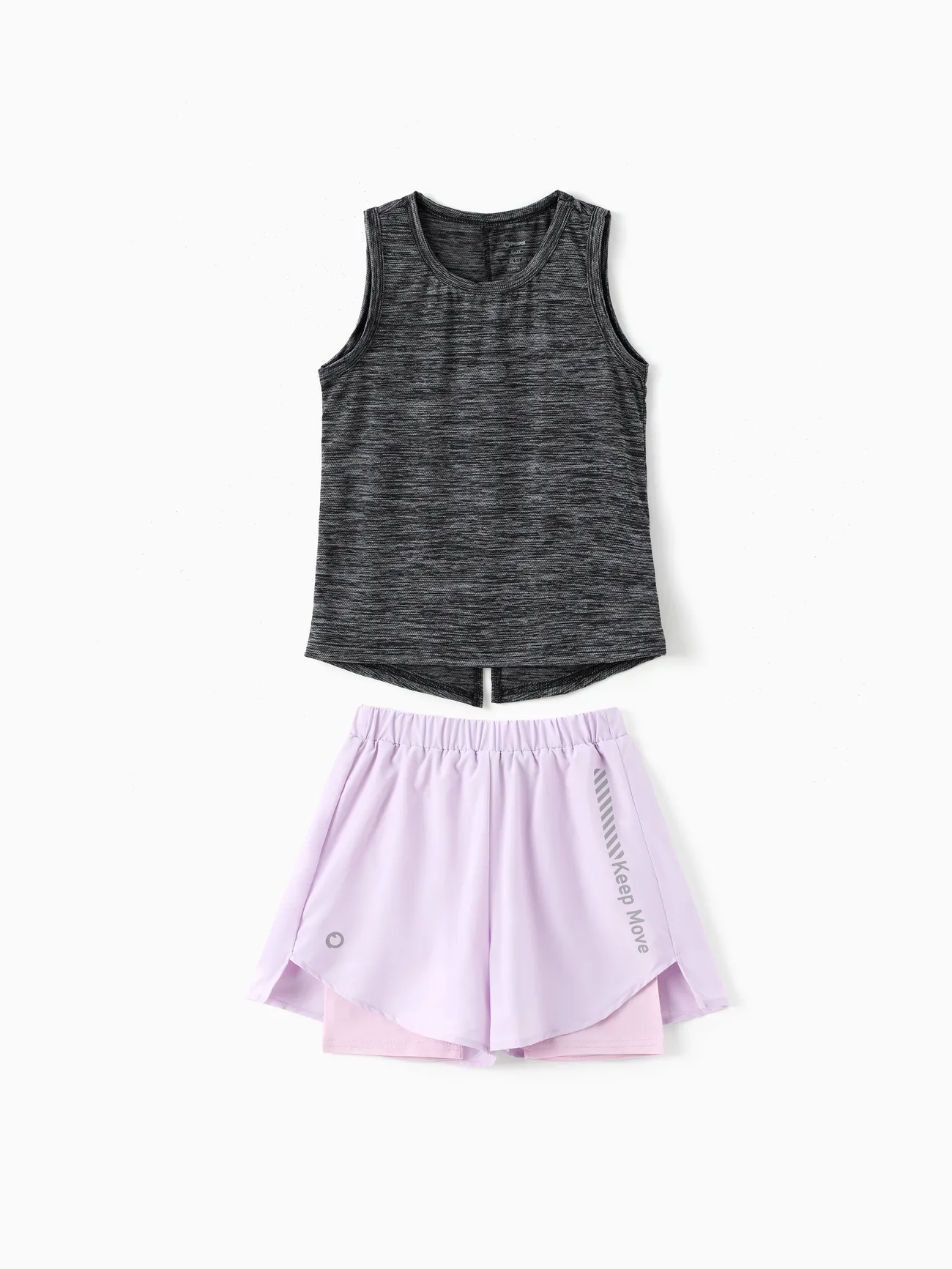 2-Piece Kid Girl Sporty Tank Top and Pleated Skirtleggings Set
2-Piece Kid Girl Sporty Tank Top and Pleated Skirtleggings Set