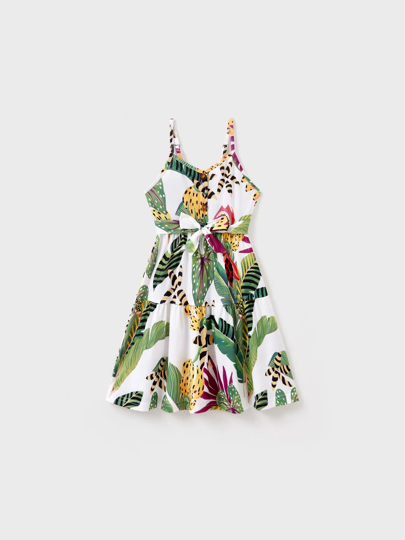 Family Matching Tropical Floral Print Short-sleeve Top or Camisole Dress Set
Family Matching Tropical Floral Print Short-sleeve Top or Camisole Dress Set