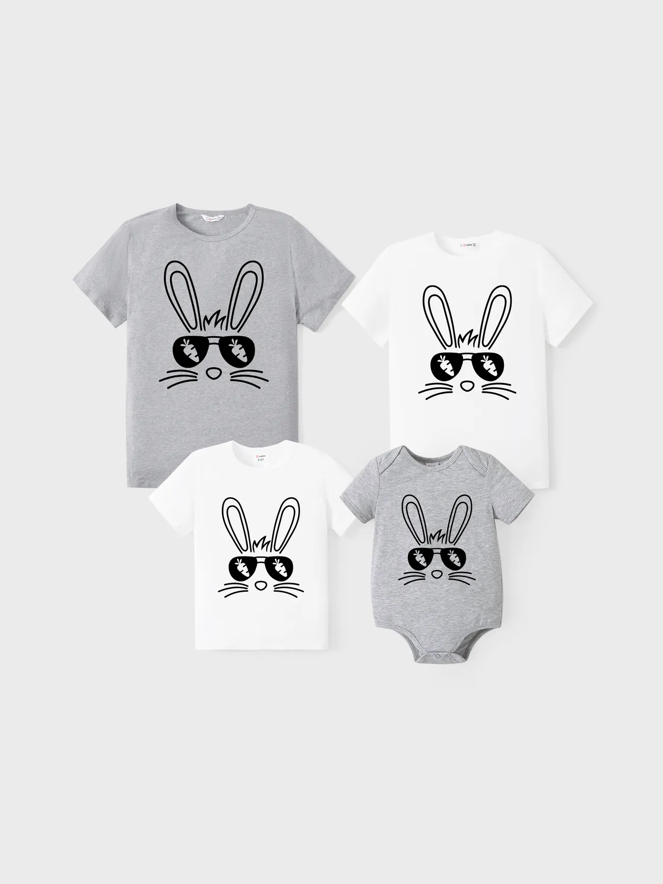 Easter Family Matching Cotton Tee Rabbit Print Short-sleeve Top
Easter Family Matching Cotton Tee Rabbit Print Short-sleeve Top