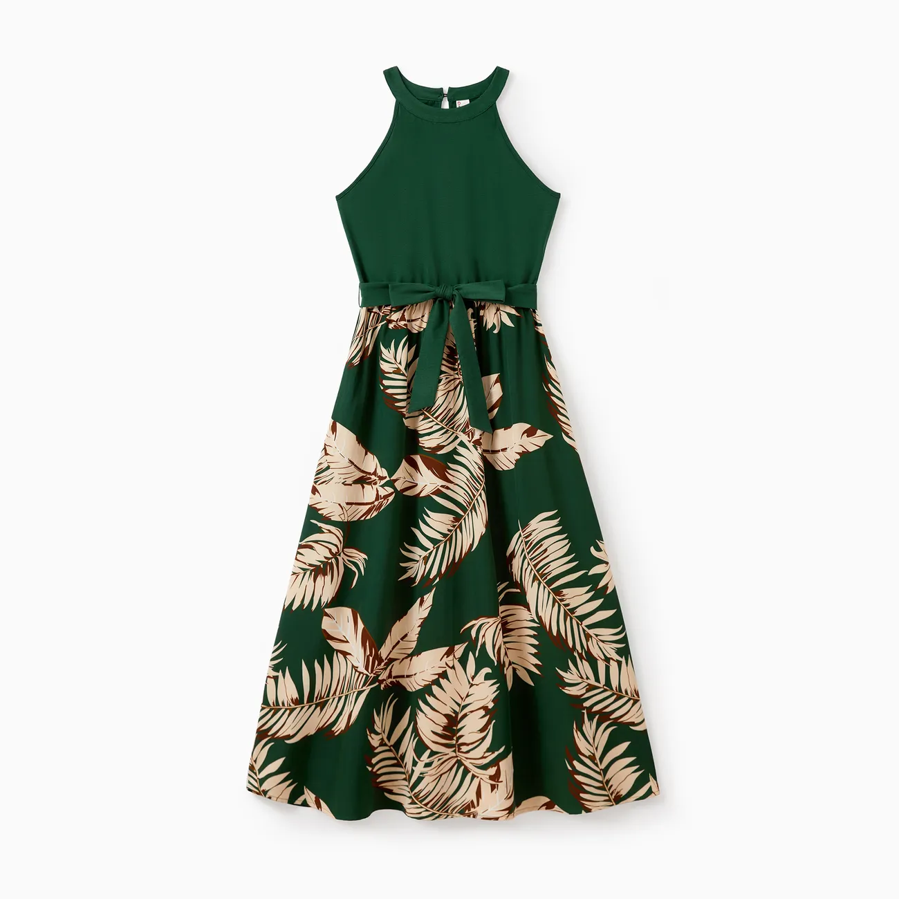 Family Matching Outfits Tropical Leaf Print Green Hawaiian Vacation Clothes Set Summer Beach Halter Dress & Short-sleeve Shirt Set
Family Matching Outfits Tropical Leaf Print Green Hawaiian Vacation Clothes Set Summer Beach Halter Dress & Short-sleeve Shirt Set