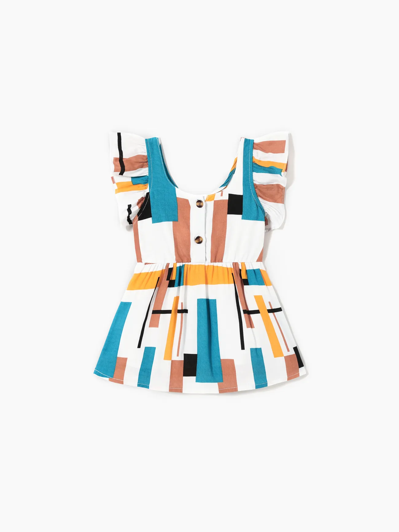 Family Matching Raglan Sleeves Tee and Geometric Pattern Button Strap Dress Sets
Family Matching Raglan Sleeves Tee and Geometric Pattern Button Strap Dress Sets