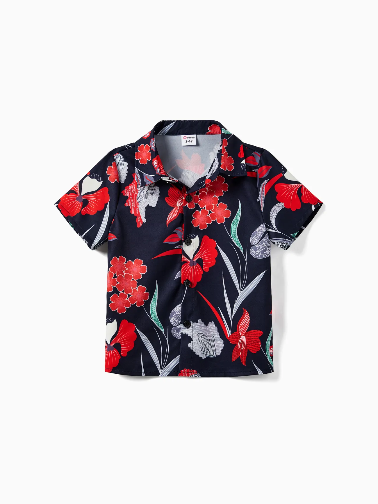 Family Matching Tropical Floral Overlap Hi-Low Ruffle Dress and Beach Shirt Sets
Family Matching Tropical Floral Overlap Hi-Low Ruffle Dress and Beach Shirt Sets