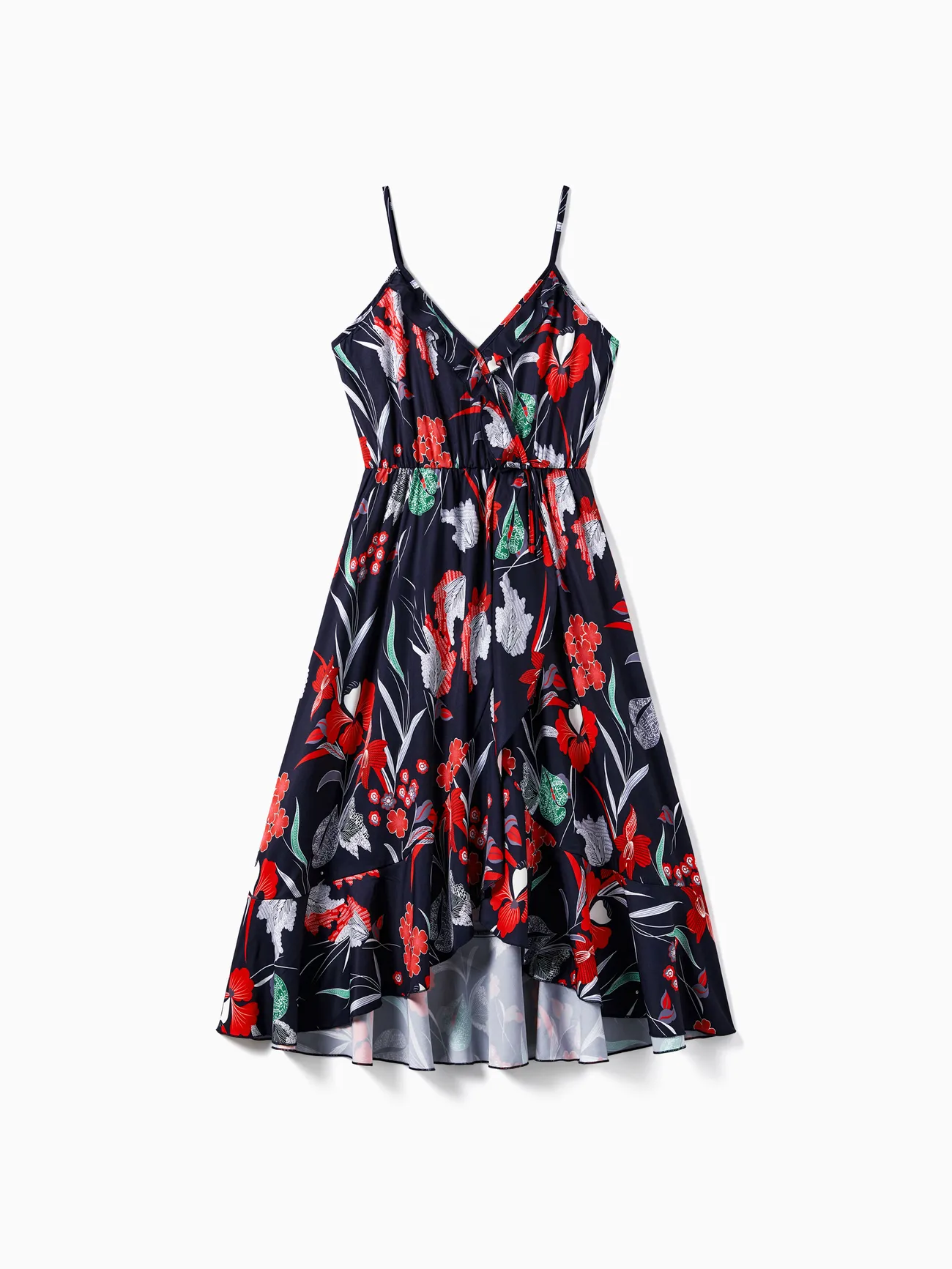 Family Matching Tropical Floral Overlap Hi-Low Ruffle Dress and Beach Shirt Sets
Family Matching Tropical Floral Overlap Hi-Low Ruffle Dress and Beach Shirt Sets