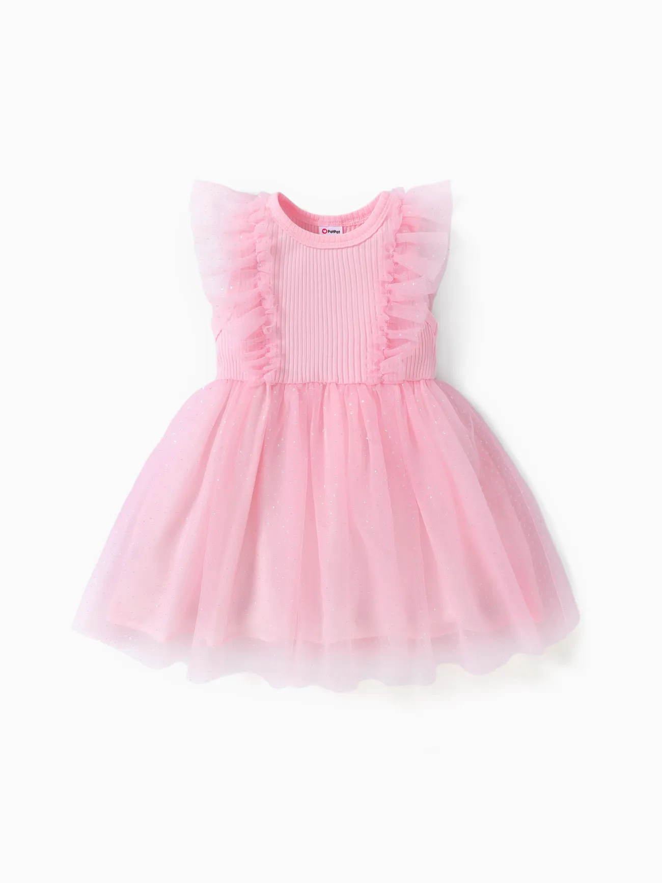 Baby Girl Ruffled Mesh Splice Dress
Baby Girl Ruffled Mesh Splice Dress