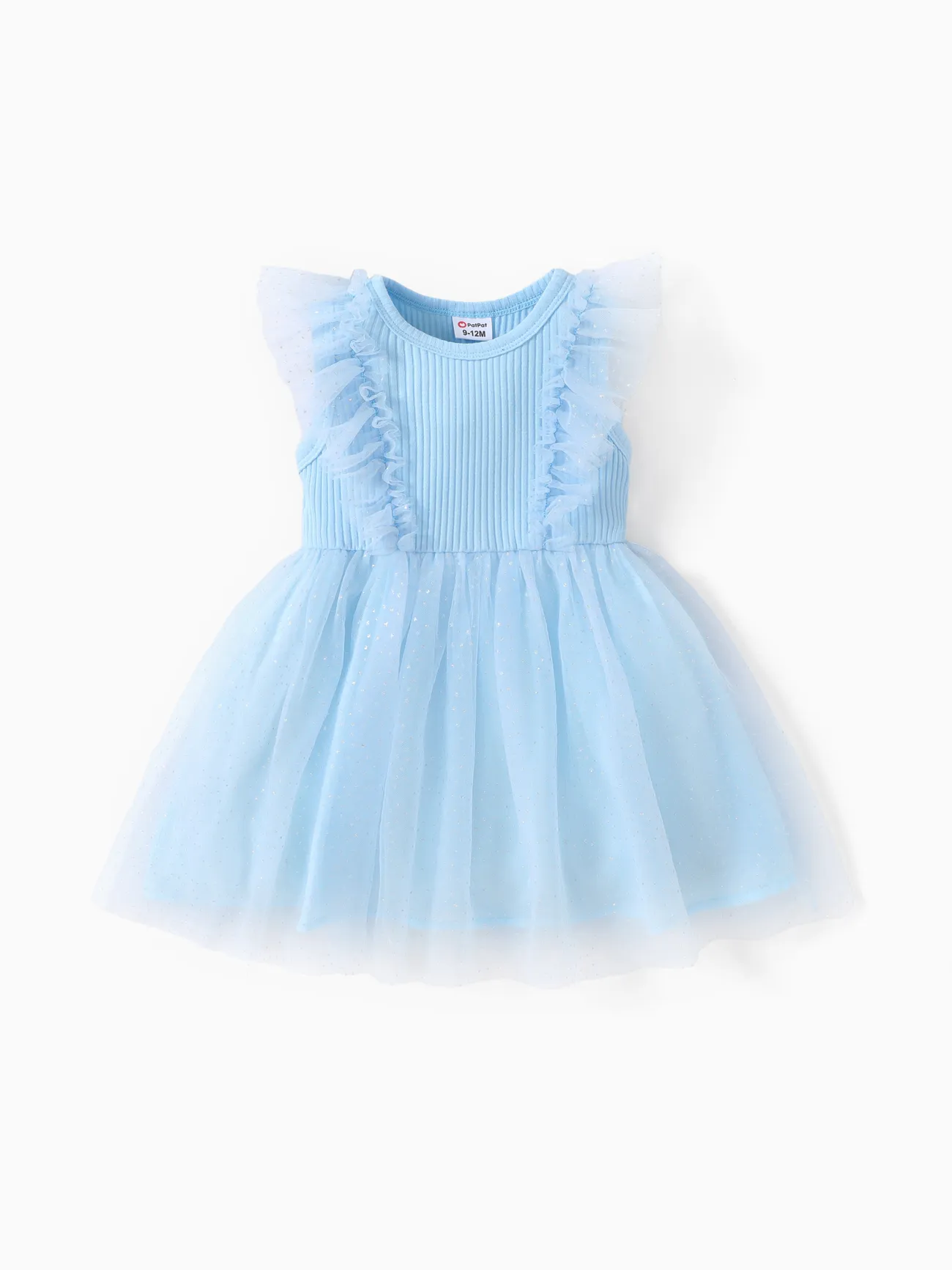 Baby Girl Ruffled Mesh Splice Dress
Baby Girl Ruffled Mesh Splice Dress