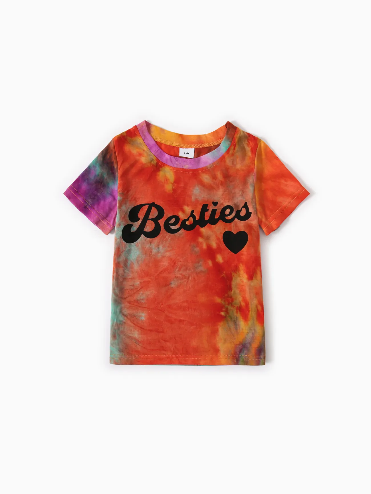 Love Heart and Letter Print Tie Dye Short-sleeve T-shirts for Mom and Me
Love Heart and Letter Print Tie Dye Short-sleeve T-shirts for Mom and Me