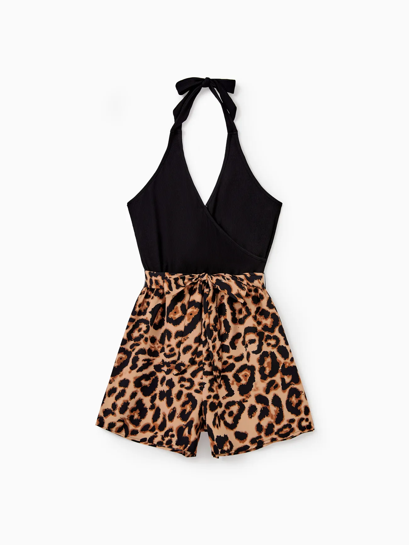 Mommy and Me Halter Leopard Printed V-Neck Romper
Mommy and Me Halter Leopard Printed V-Neck Romper