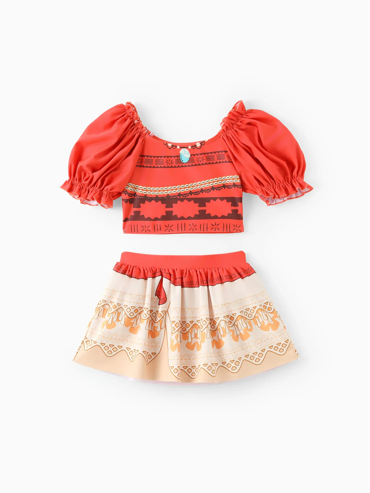 Disney Princess Toddler Girl 2pcs Ariel/Rapunzel/Belle Cosplay Puff-sleeve Top And Skirt UPF 50+ Swimsuit
Disney Princess Toddler Girl 2pcs Ariel/Rapunzel/Belle Cosplay Puff-sleeve Top And Skirt UPF 50+ Swimsuit