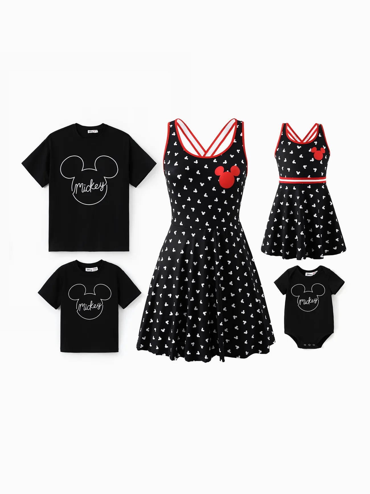 Disney Mickey and Friends Family matching 1pc Mickey Mouse Allover Print Sporty Dress/Cotton Top /Romper Expression Casual Suits Family Set 3pcs Cotton Unisex
Disney Mickey and Friends Family matching 1pc Mickey Mouse Allover Print Sporty Dress/Cotton Top /Romper Expression Casual Suits Family Set 3pcs Cotton Unisex