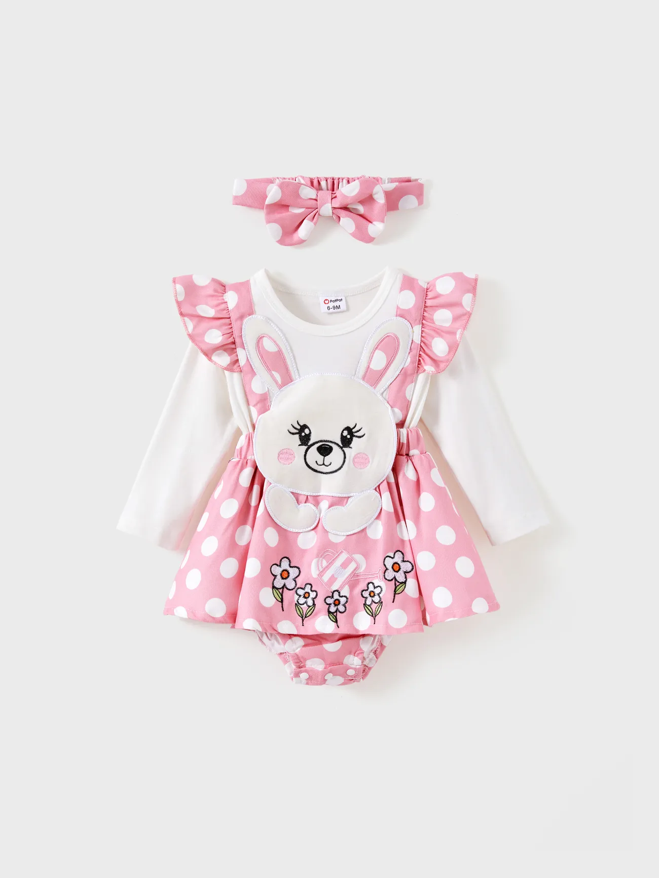 Baby Girl Rabbit Pattern Ruffle Long Sleeve Romper
Baby Girl Rabbit Pattern Ruffle Long Sleeve Romper