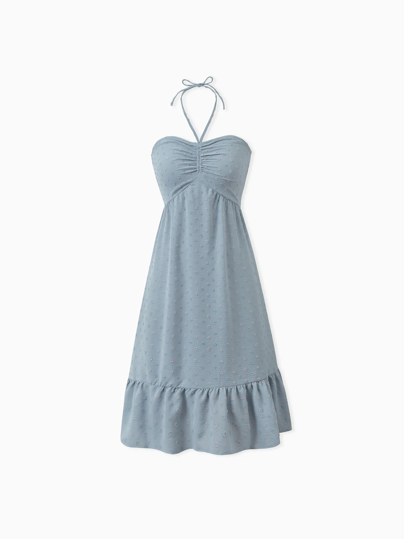 Family Matching Solid Color Green Smocked Halter Dress for Mommy and Me
Family Matching Solid Color Green Smocked Halter Dress for Mommy and Me