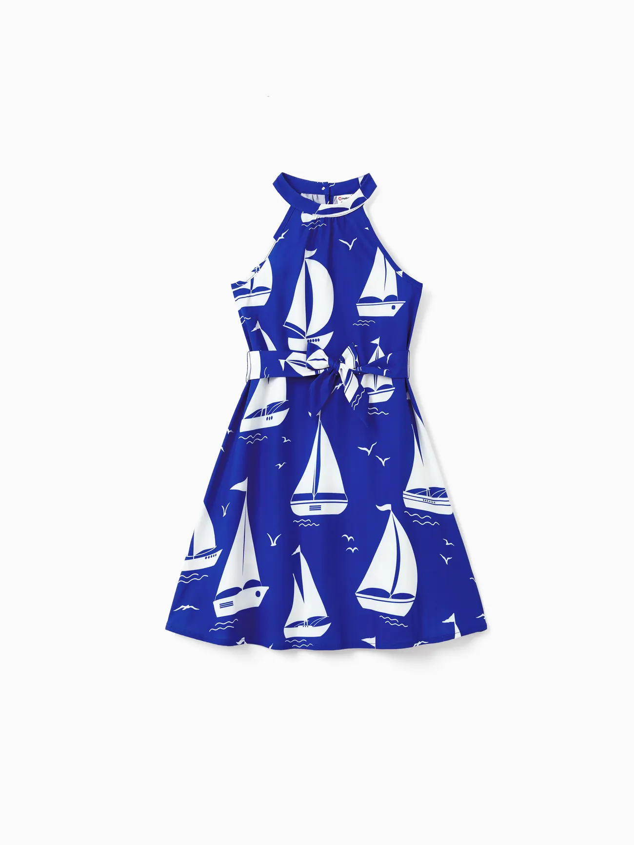 Family Matching Blue Set Geometric Pattern 2-Piece Short-sleeve Shirt and Shorts Set or Halter Belted Dress
Family Matching Blue Set Geometric Pattern 2-Piece Short-sleeve Shirt and Shorts Set or Halter Belted Dress