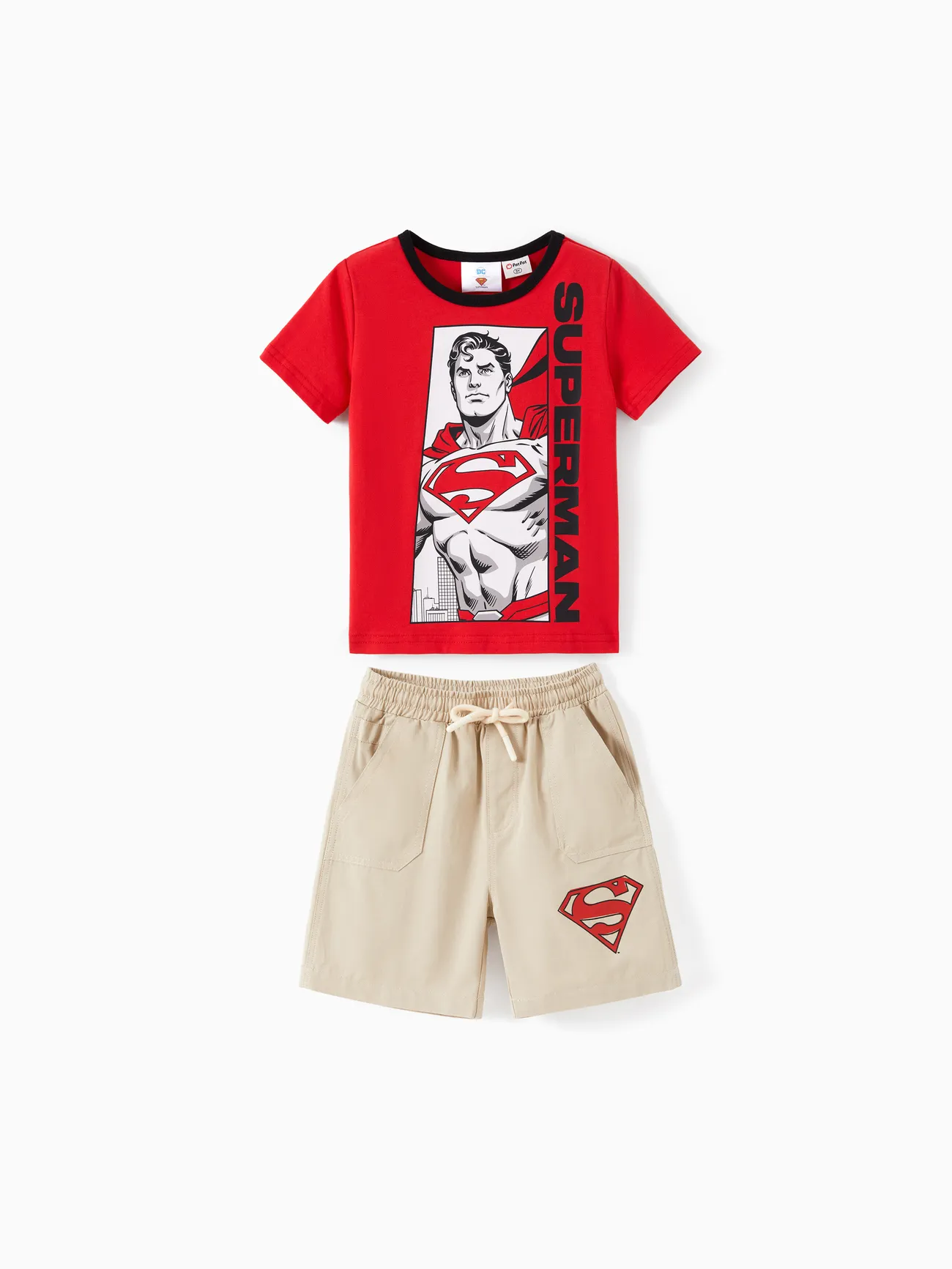 Justice League Toddler/Kid Boy 2pcs Cotton Superman Print Colorblock Top and Shorts Set
Justice League Toddler/Kid Boy 2pcs Cotton Superman Print Colorblock Top and Shorts Set
