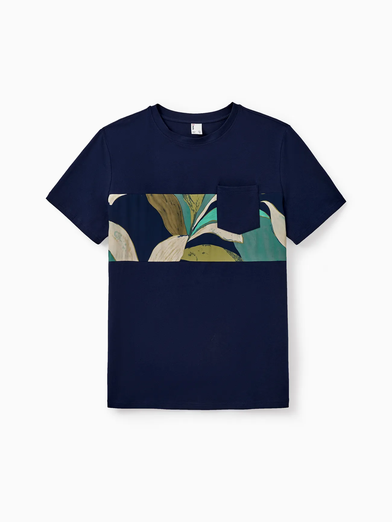 Family Matching Outfits Elegant Navy Blue & Green Leaf Print Dress or Colorblock Casual T-Shirt
Family Matching Outfits Elegant Navy Blue & Green Leaf Print Dress or Colorblock Casual T-Shirt