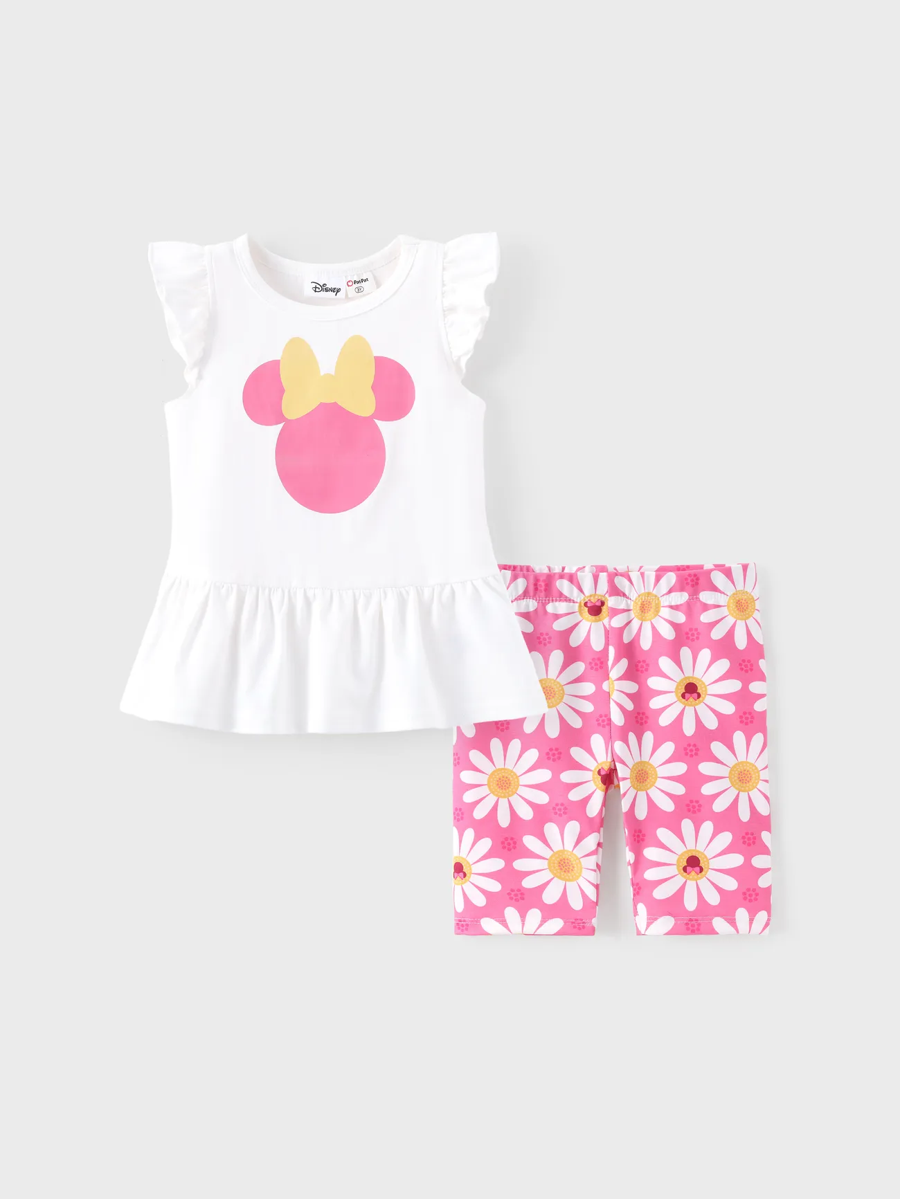 Disney Mickey and Friends Toddler Girl 2pcs Cotton Minnie Mouse Ruffle-sleeve Top And Naia™ Floral/Leopard Print Pant Set Toddler Girl's 2pcs Animal Print Set with Ruffle Edge - Cotton/Polyester Blend
Disney Mickey and Friends Toddler Girl 2pcs Cotton Minnie Mouse Ruffle-sleeve Top And Naia™ Floral/Leopard Print Pant Set Toddler Girl's 2pcs Animal Print Set with Ruffle Edge - Cotton/Polyester Blend