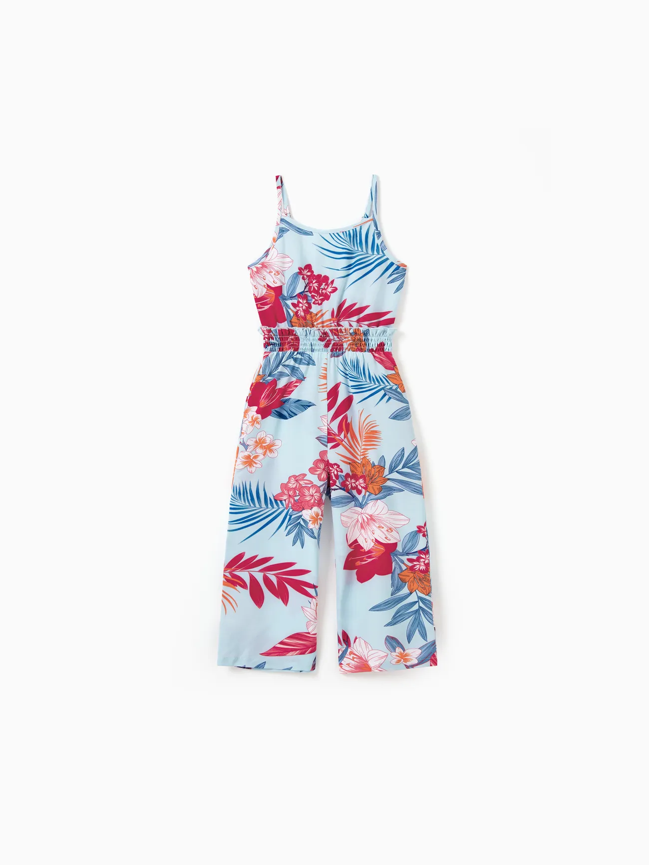 Matching Family Tropical Floral Jumpsuits Sleeveless Wide-Leg Romper Summer Vacation Beachwear for Mommy and Me
Matching Family Tropical Floral Jumpsuits Sleeveless Wide-Leg Romper Summer Vacation Beachwear for Mommy and Me