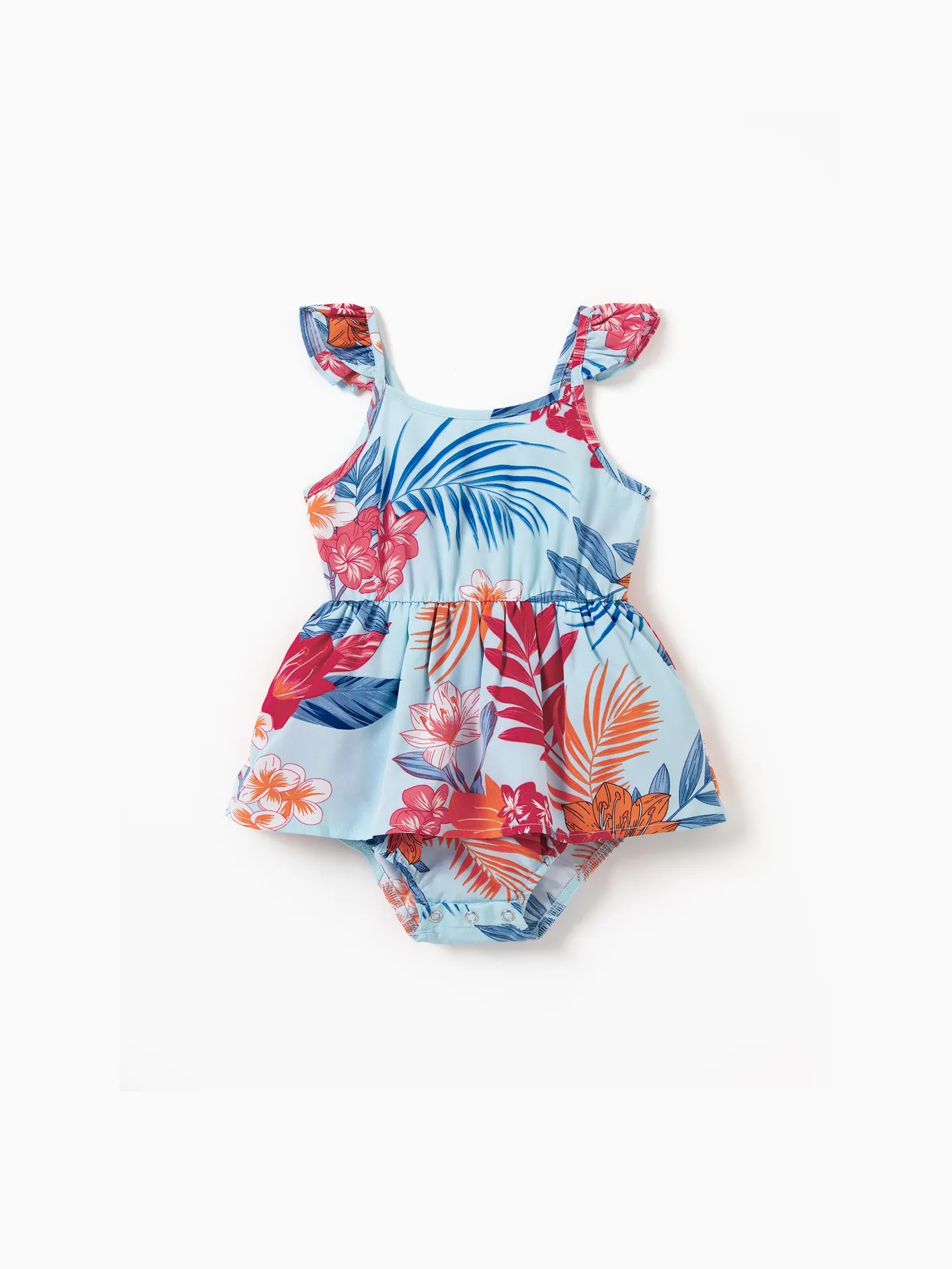 Matching Family Tropical Floral Jumpsuits Sleeveless Wide-Leg Romper Summer Vacation Beachwear for Mommy and Me
Matching Family Tropical Floral Jumpsuits Sleeveless Wide-Leg Romper Summer Vacation Beachwear for Mommy and Me