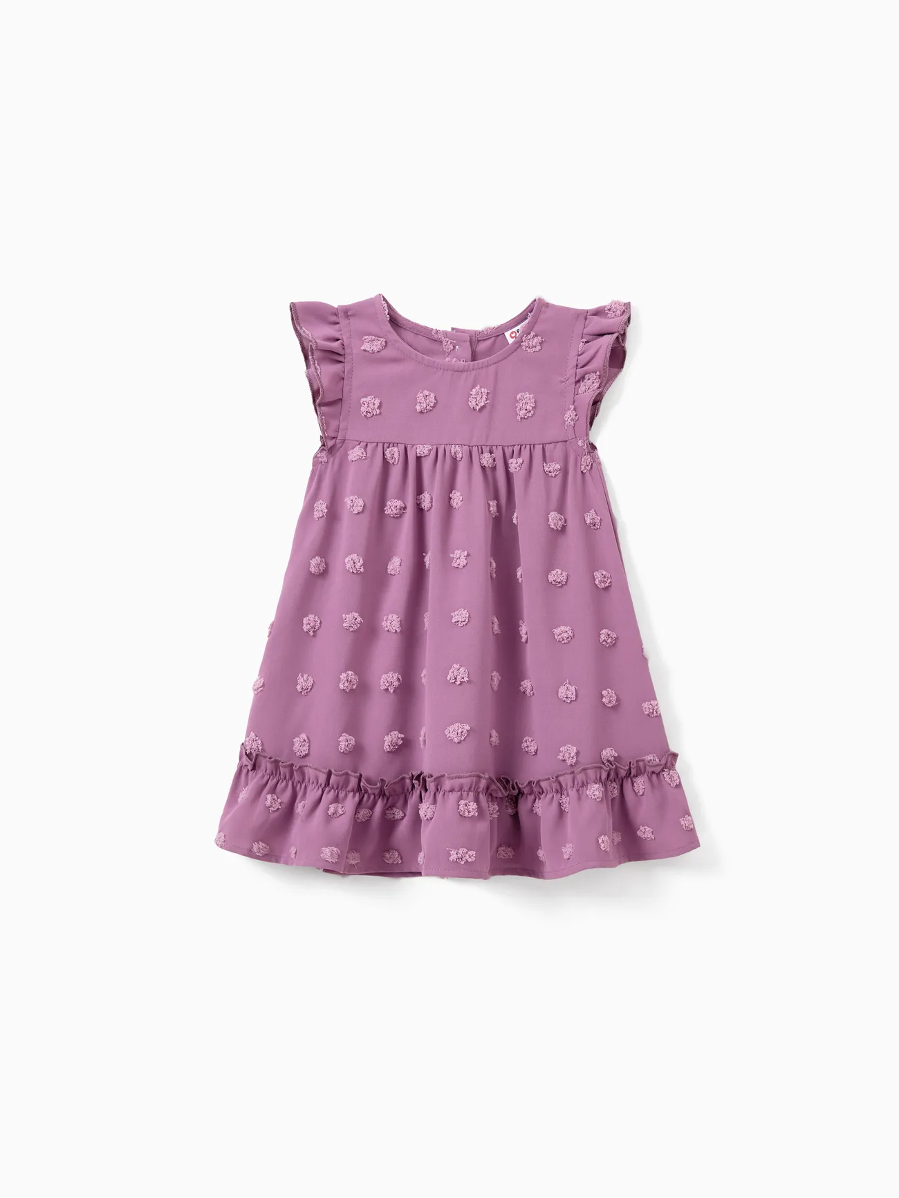 Mommy and Me Matching Dresses Ruffle Sleeve Purple Belted Summer Dress 
Mommy and Me Matching Dresses Ruffle Sleeve Purple Belted Summer Dress