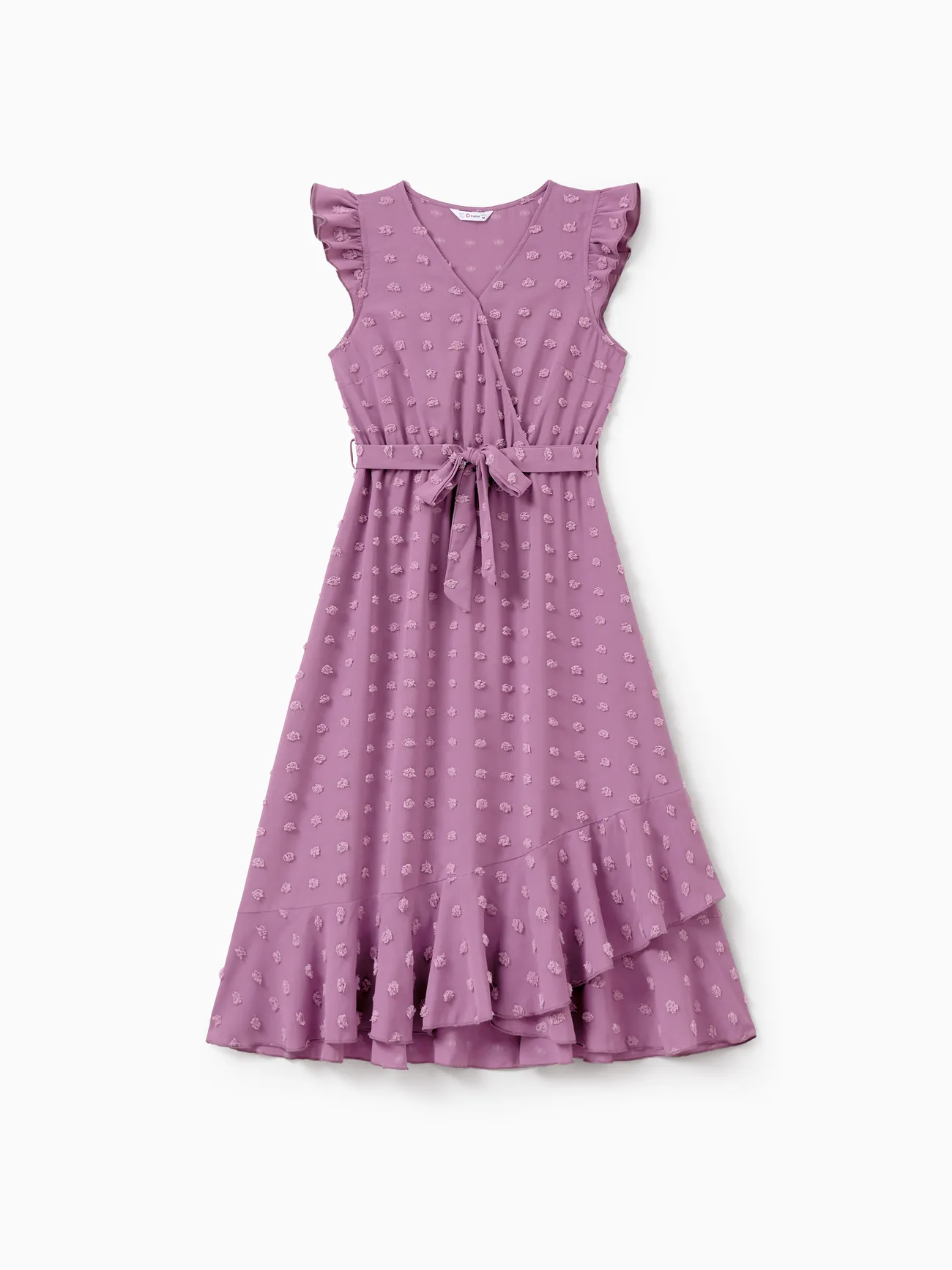 Mommy and Me Matching Dresses Ruffle Sleeve Purple Belted Summer Dress
Mommy and Me Matching Dresses Ruffle Sleeve Purple Belted Summer Dress