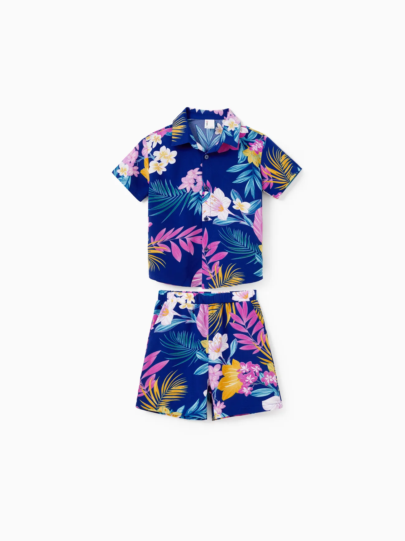 Matching Family Hawaiian Outfits Tropical Floral Print Strap Dress or Short-sleeve Shirts & Shorts Set Summer Beachwear Set for Vacation
Matching Family Hawaiian Outfits Tropical Floral Print Strap Dress or Short-sleeve Shirts & Shorts Set Summer Beachwear Set for Vacation