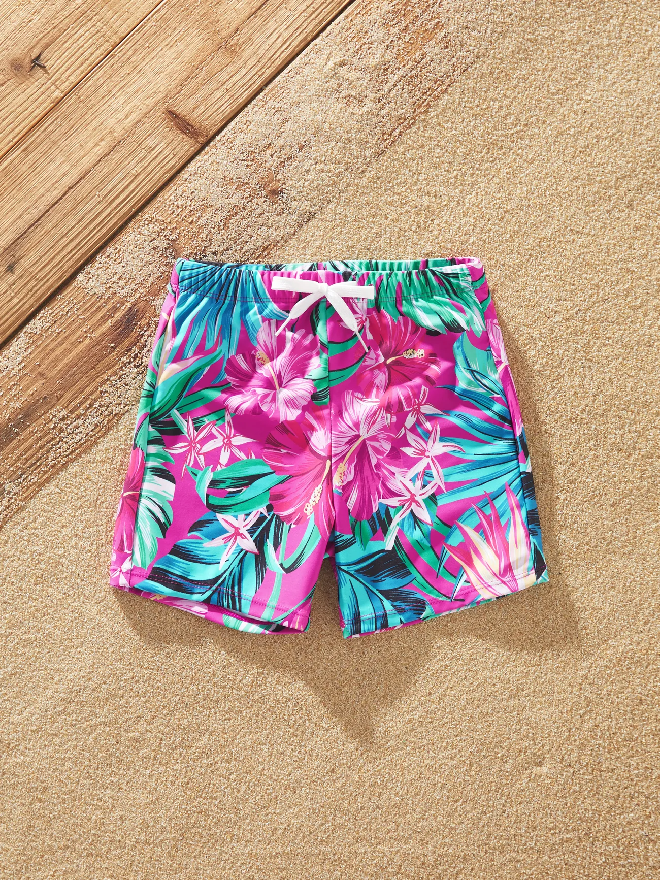 Family Matching Swimsuits Tropical Pink Leaf Print Halter One-Piece Swimwear or Swim Trunks Set
Family Matching Swimsuits Tropical Pink Leaf Print Halter One-Piece Swimwear or Swim Trunks Set