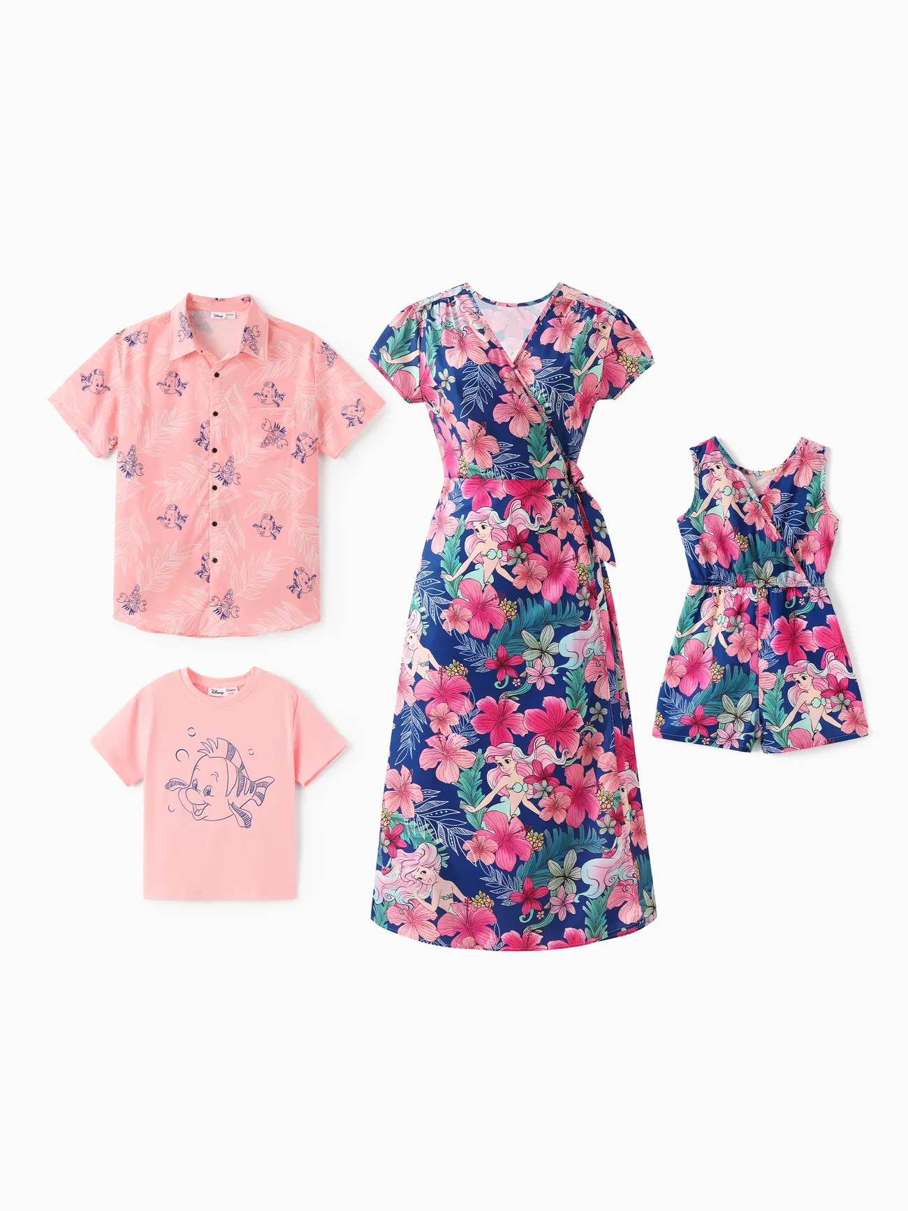 Disney Princess Family matching Ariel Tropical Floral Print Dress/Top
Disney Princess Family matching Ariel Tropical Floral Print Dress/Top