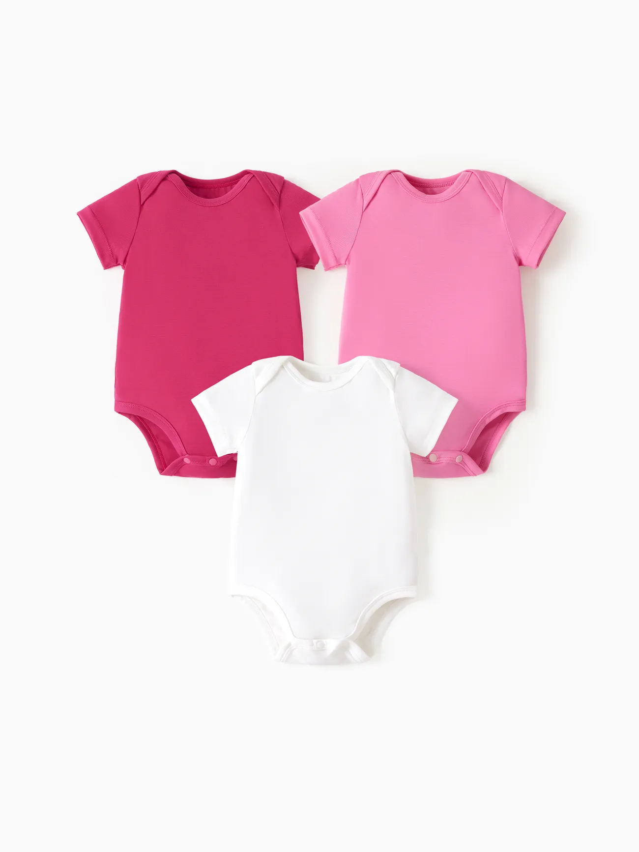 Baby Boy/Girl 3-Pack Lyocell Solid Color Romper
Baby Boy/Girl 3-Pack Lyocell Solid Color Romper