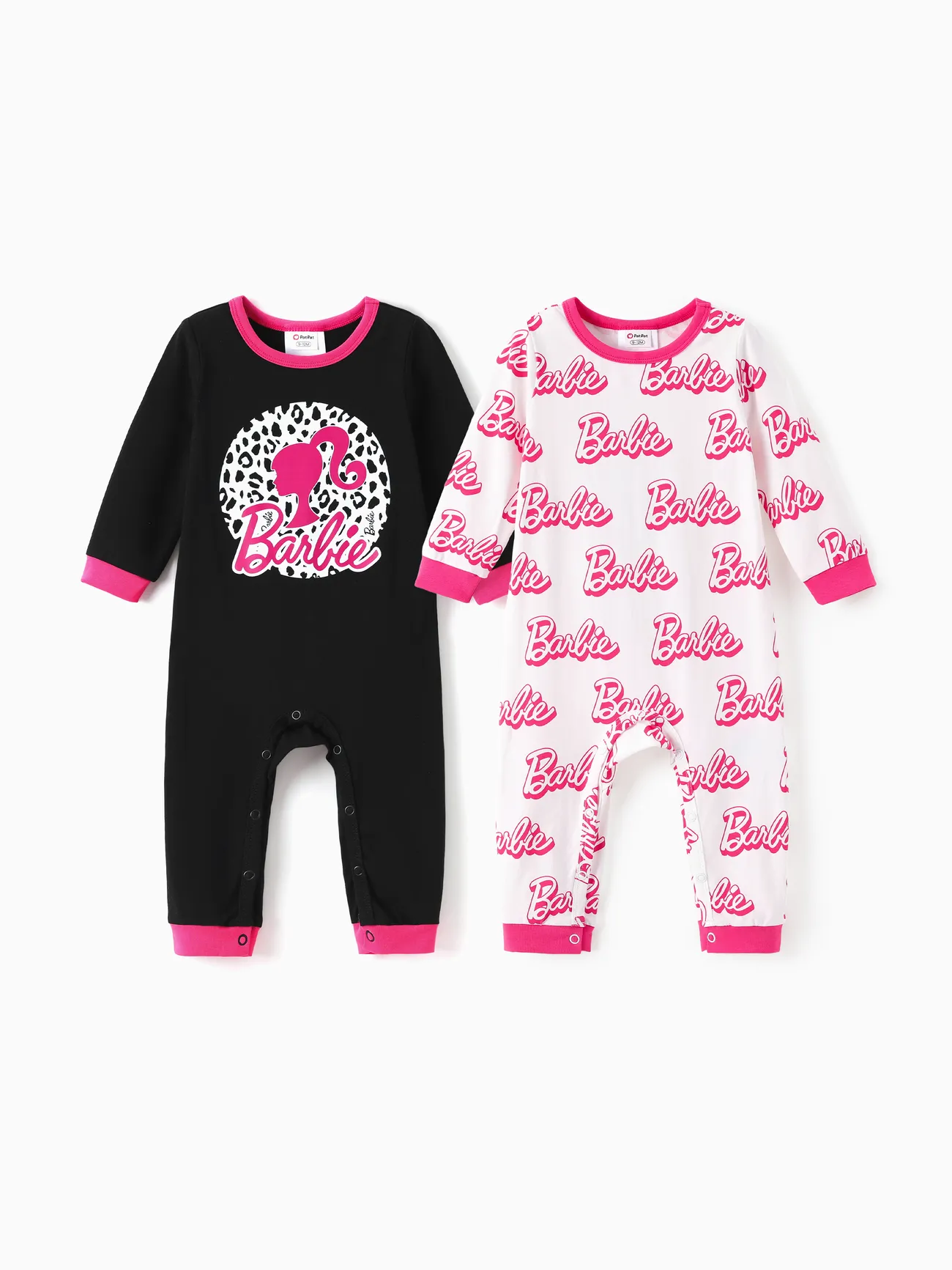 Barbie Baby Girl 2-Pack Childlike Cotton Jumpsuits
Barbie Baby Girl 2-Pack Childlike Cotton Jumpsuits