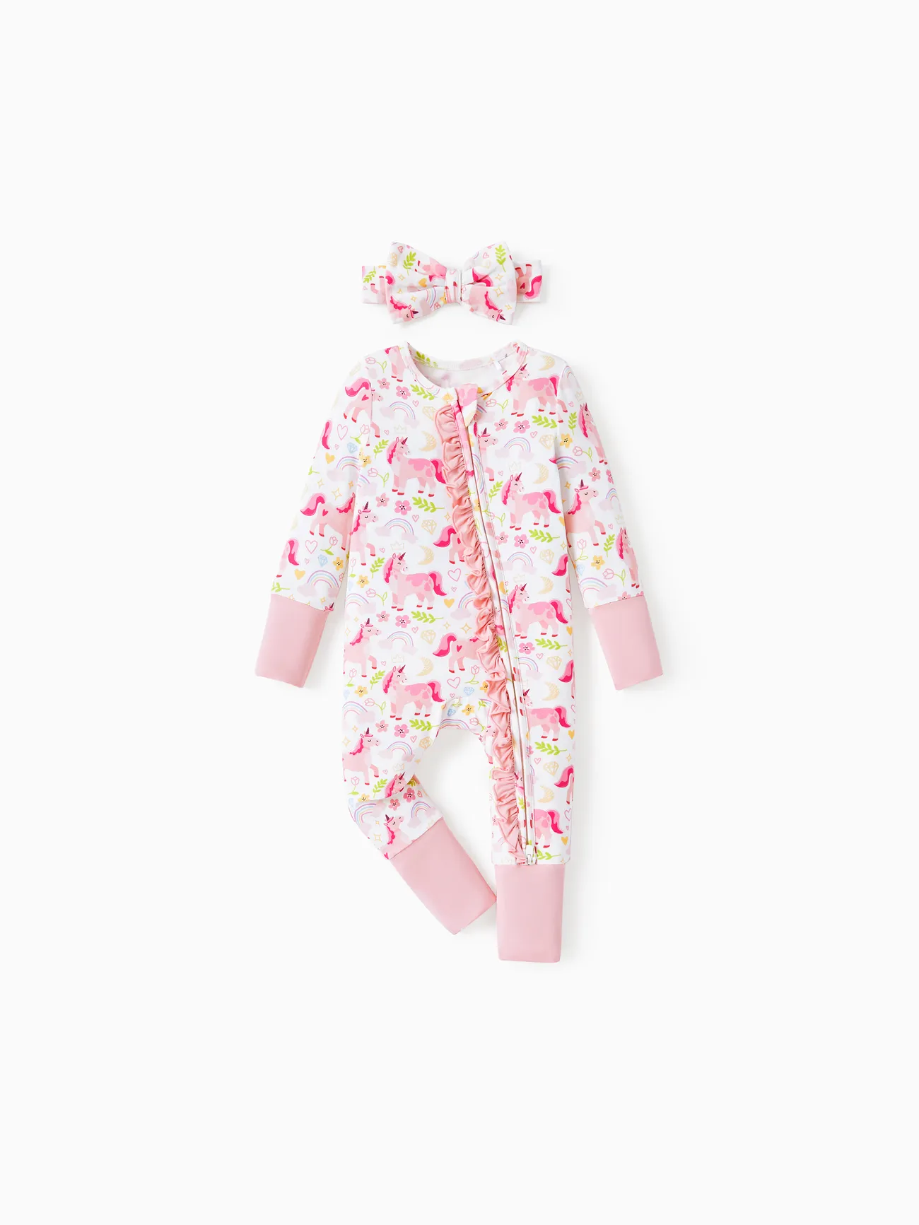 Bamboo Baby Boy/Girl Animal Printed 2 Way Zipper Anti Slip Long-sleeve Footie with Hairband
Bamboo Baby Boy/Girl Animal Printed 2 Way Zipper Anti Slip Long-sleeve Footie with Hairband