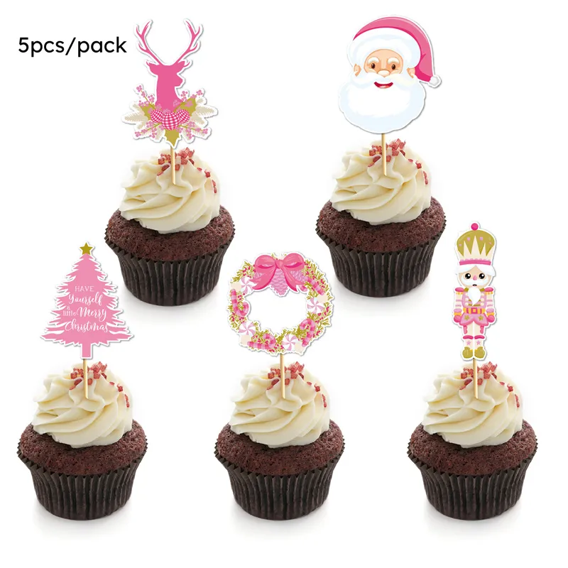 Pink Themed Christmas Cake, Straw, and Vase Place Cards
Pink Themed Christmas Cake, Straw, and Vase Place Cards