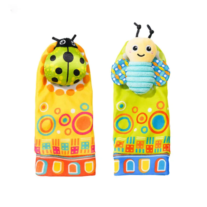 Baby Rattle Toy Wristband/Ankle Socks with Decorative Watch Strap Design 
Baby Rattle Toy Wristband/Ankle Socks with Decorative Watch Strap Design