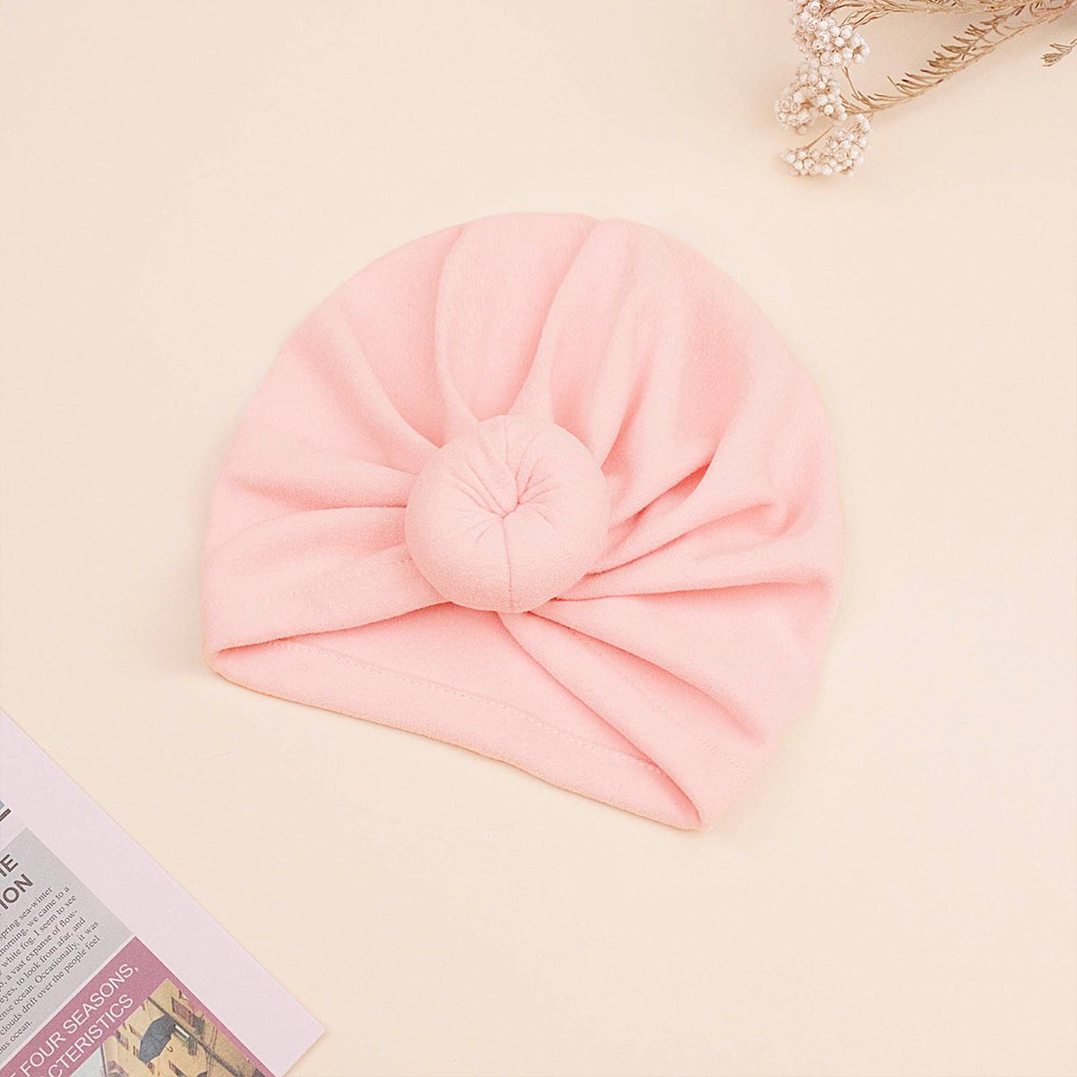 

Baby Casual Style Knot Design Pullover Beanie Headband