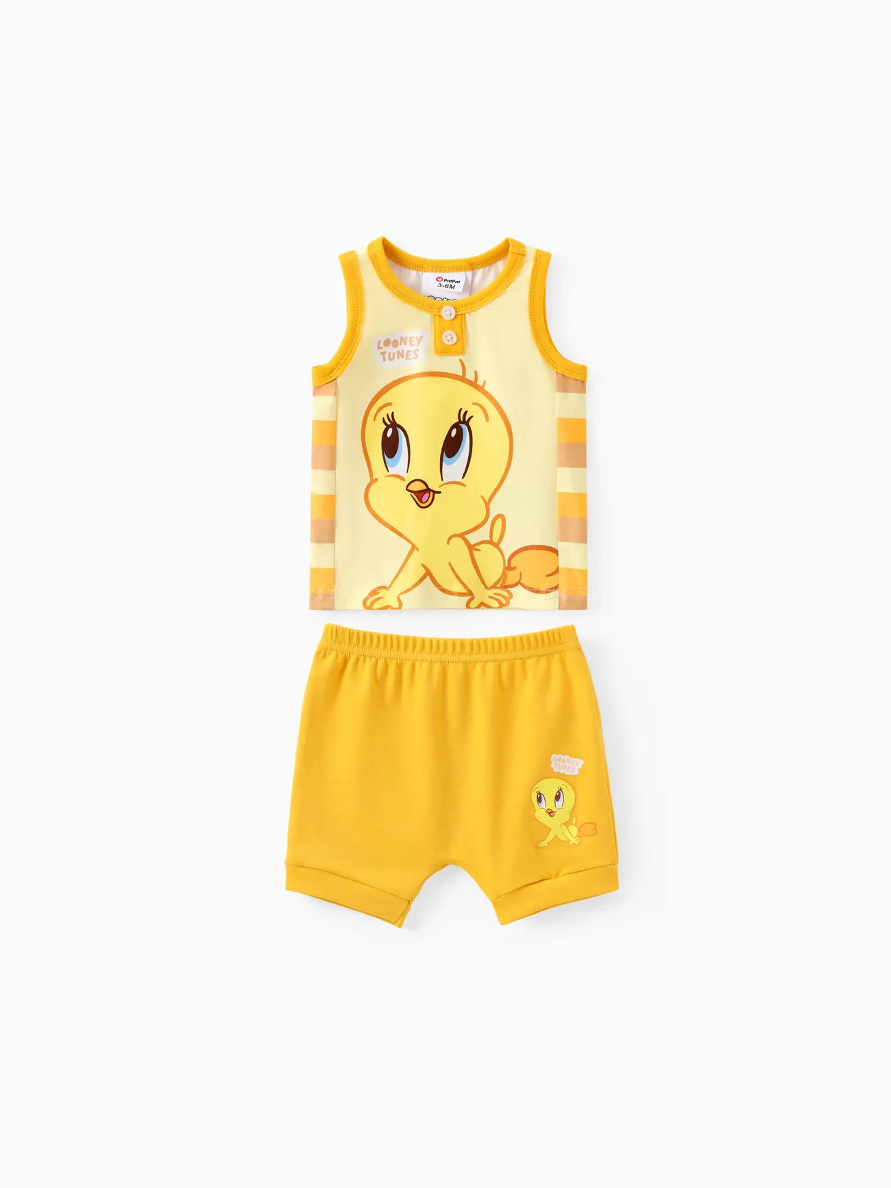 Looney Tunes Baby Girls/Boys 2pcs Character Striped Print Tank Top with Cotton Shorts Set
Looney Tunes Baby Girls/Boys 2pcs Character Striped Print Tank Top with Cotton Shorts Set