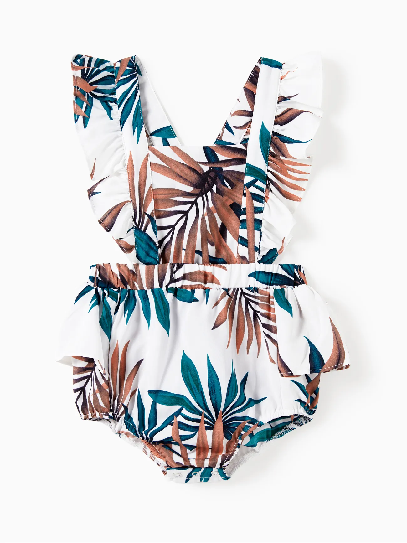 Mommy and Me Matching Leaf Pattern Spaghetti Strap Longline Romper with Skirt
Mommy and Me Matching Leaf Pattern Spaghetti Strap Longline Romper with Skirt